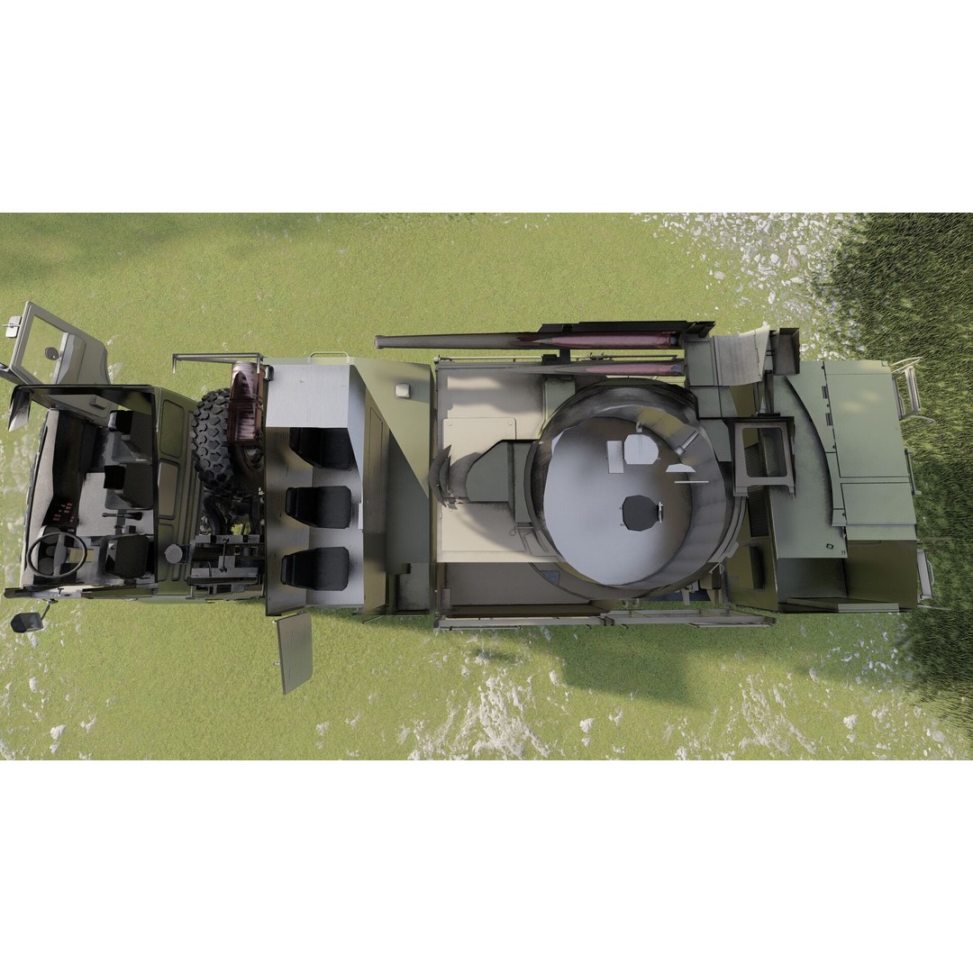 Pantsir 96K6-S1 3D Model – Detailed Military Vehicle Asset, FBX, OBJ - View 27