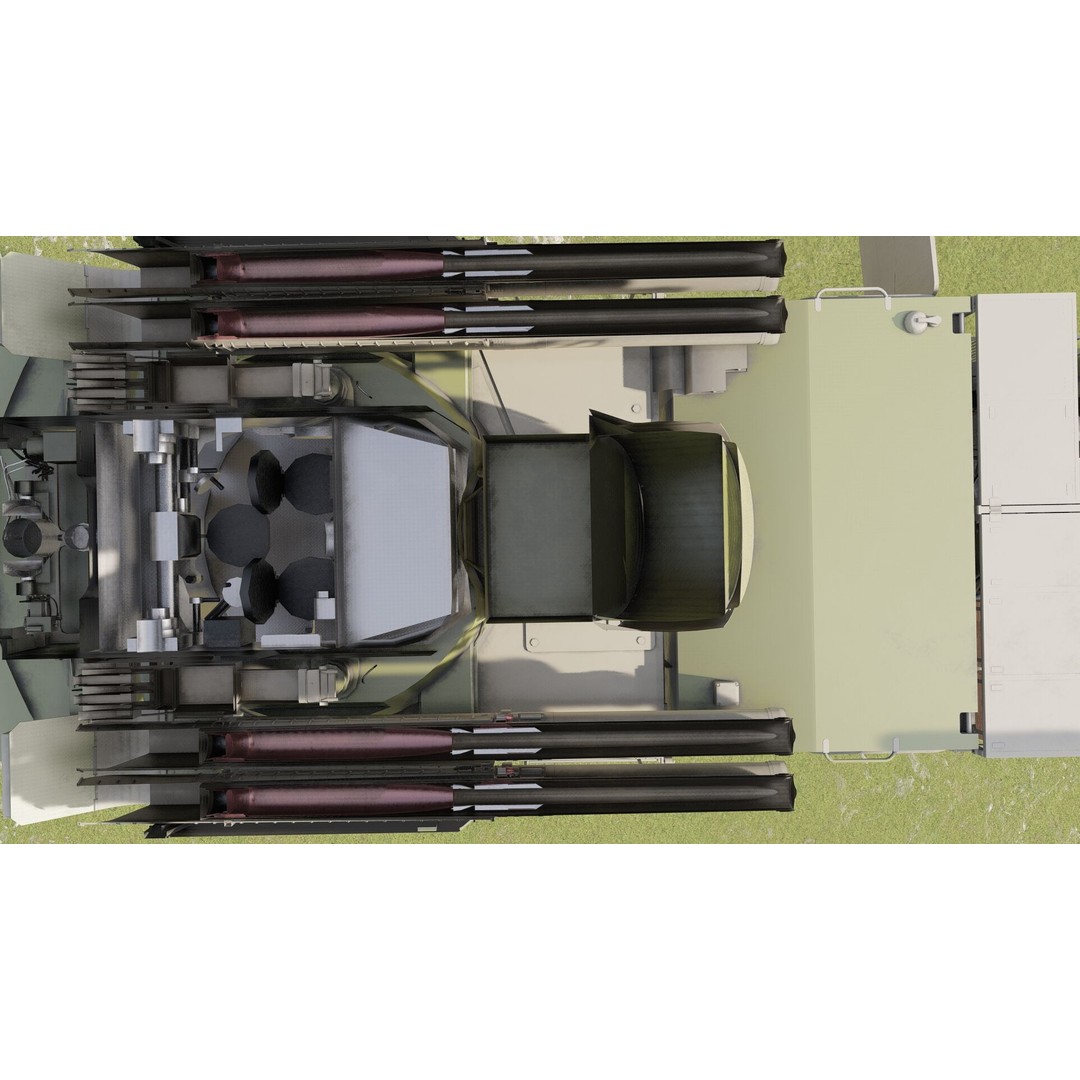 Pantsir 96K6-S1 3D Model – Detailed Military Vehicle Asset, FBX, OBJ - View 28