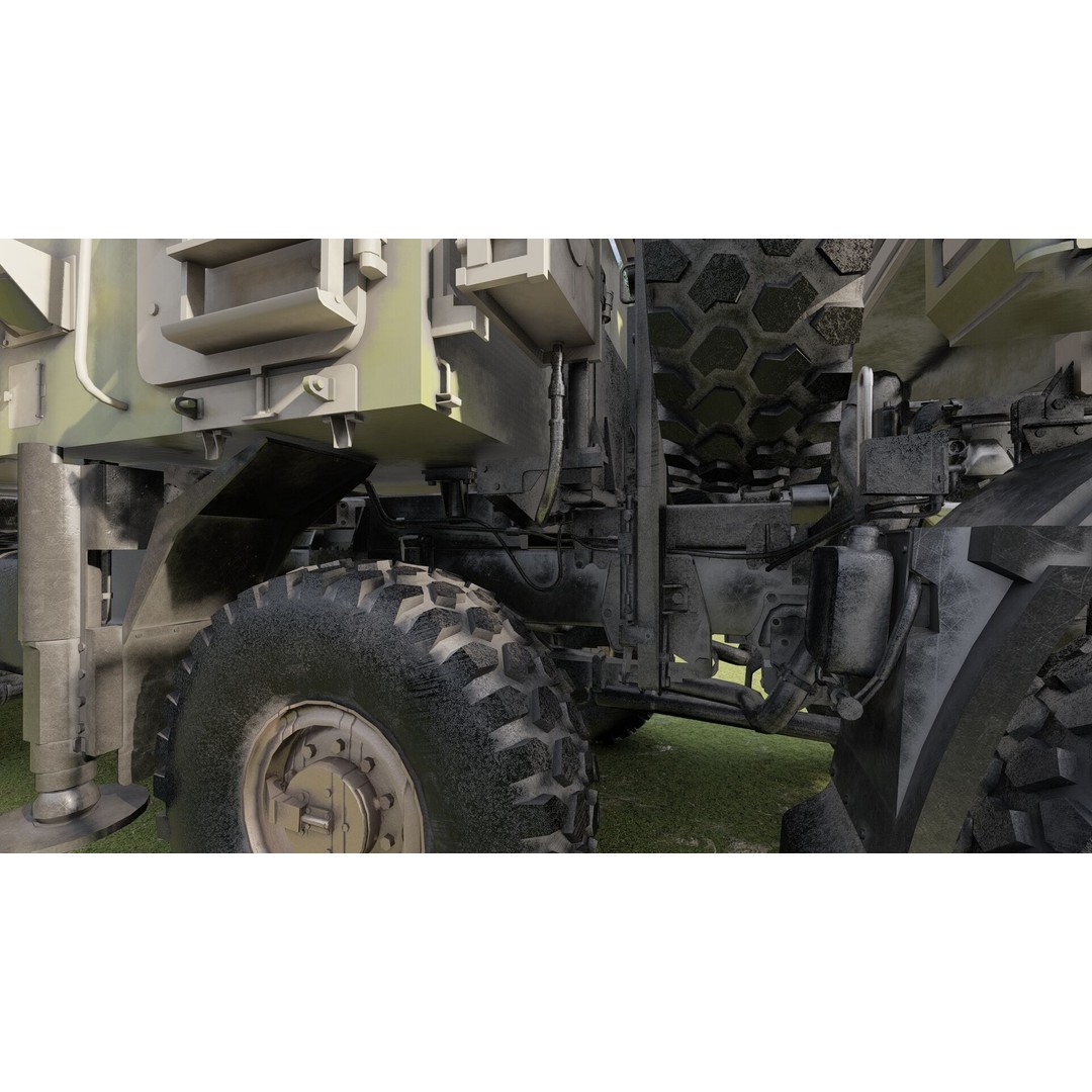Pantsir 96K6-S1 3D Model – Detailed Military Vehicle Asset, FBX, OBJ - View 33