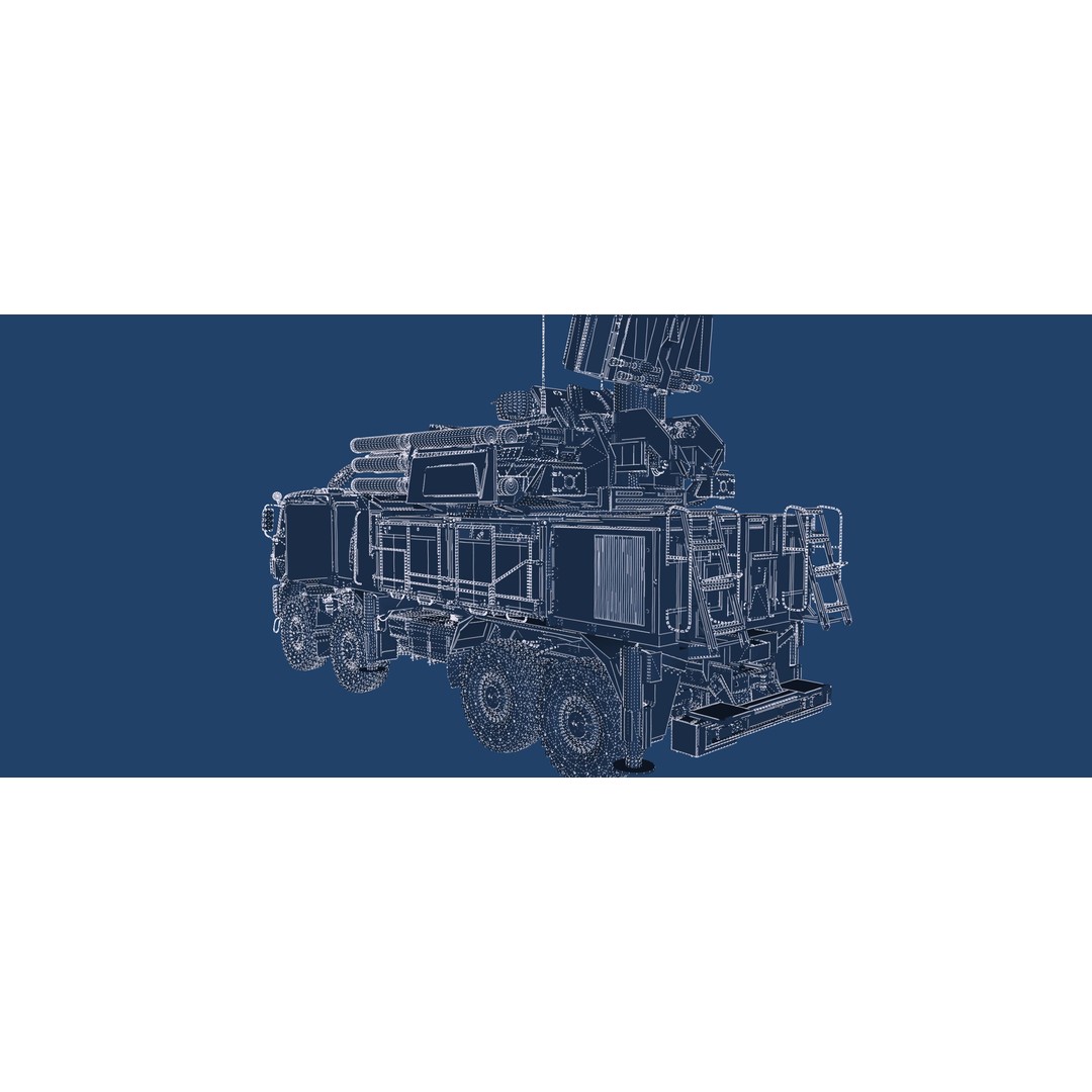 Pantsir 96K6-S1 3D Model – Detailed Military Vehicle Asset, FBX, OBJ - View 49