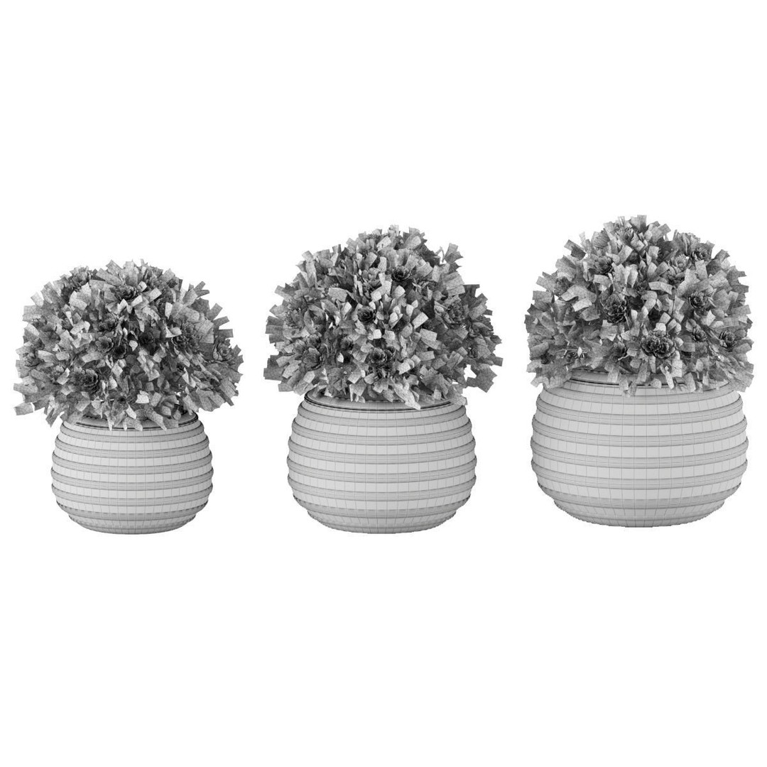 Flowering Bush 3D Model – High Poly PBR Asset, FBX & OBJ