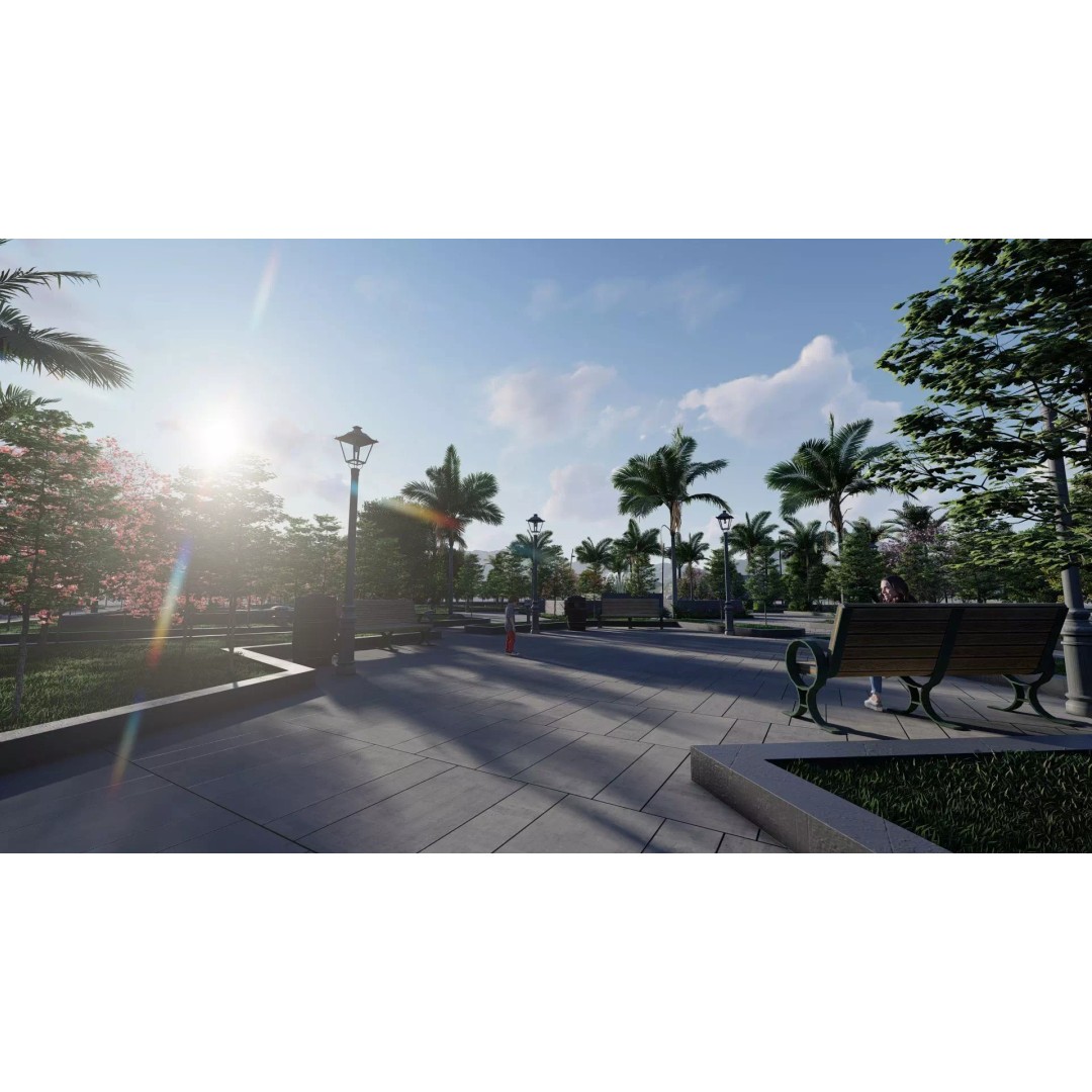 Syrac Park 3D Model – Modern Landscape Design for Archviz - View 18