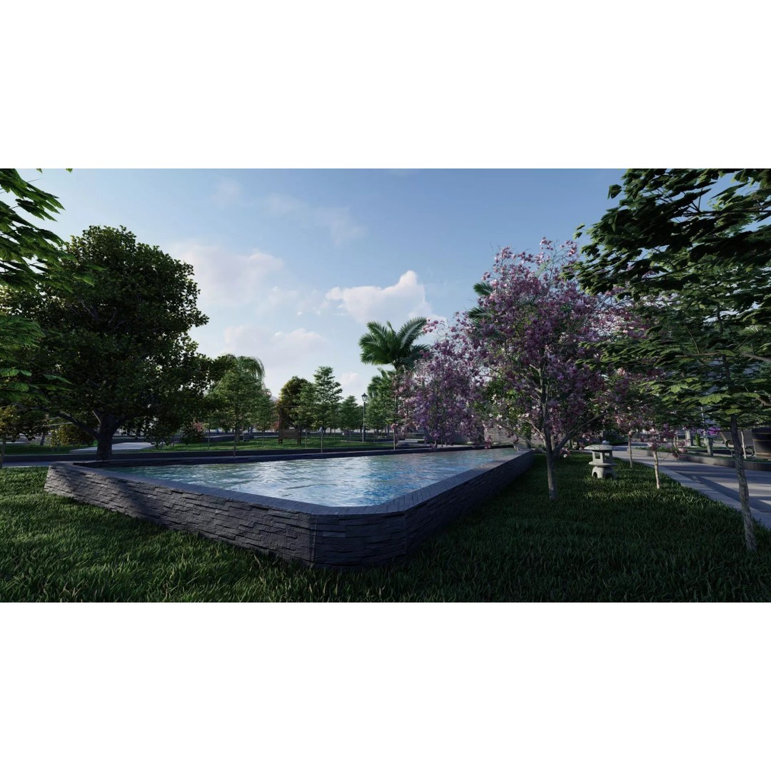 Syrac Park 3D Model – Modern Landscape Design for Archviz - View 19
