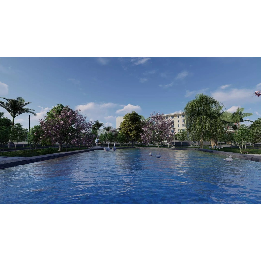 Syrac Park 3D Model – Modern Landscape Design for Archviz - View 20