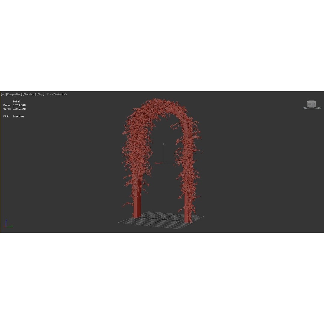 Jasminum Officinale Climbing 3D Model – High Detail, FBX & OBJ Formats