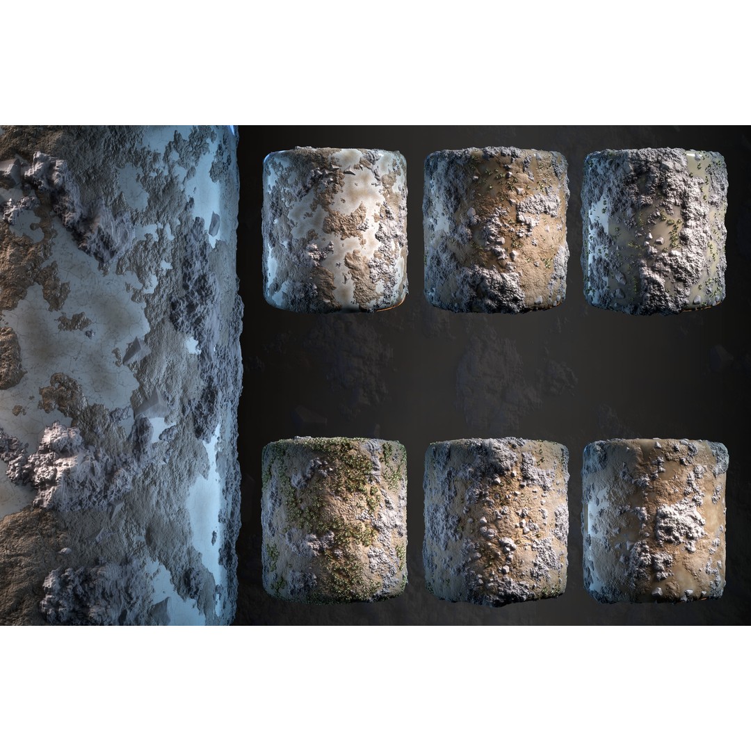 Grass and Ground 3D Model – Stylized Textures, PBR, SBSAR - View 5