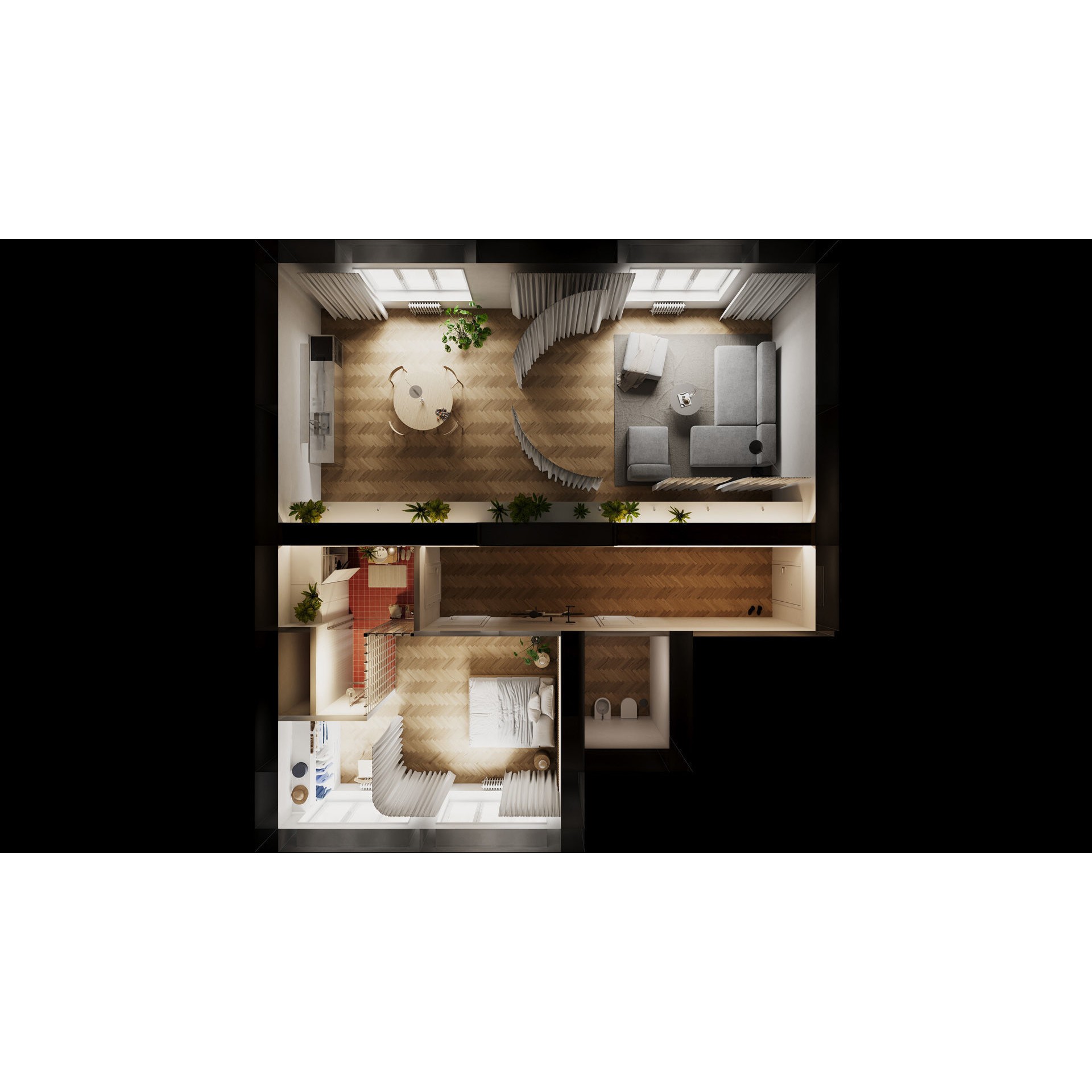 Archinteriors vol 67 - Minimalist Apartment Scene 3D Model - View 21