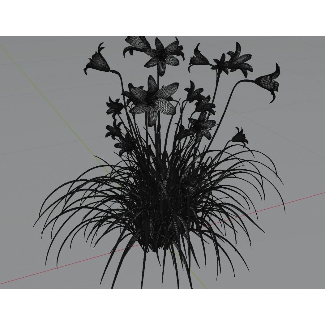 Hemerocallis lilioasphodelus 3D Model – Realistic Flower Asset, FBX - View 7