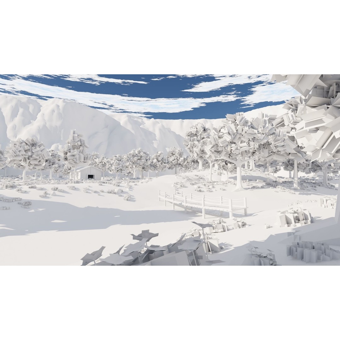 River Mountain Scene 3D Model – High Poly Environment, Blender & FBX - View 59