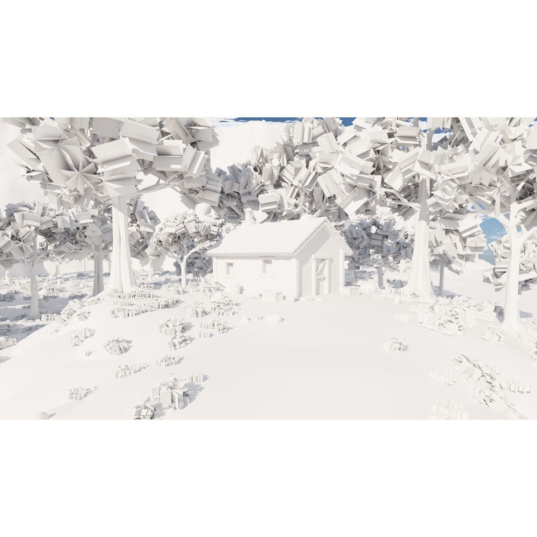 River Mountain Scene 3D Model – High Poly Environment, Blender & FBX - View 60