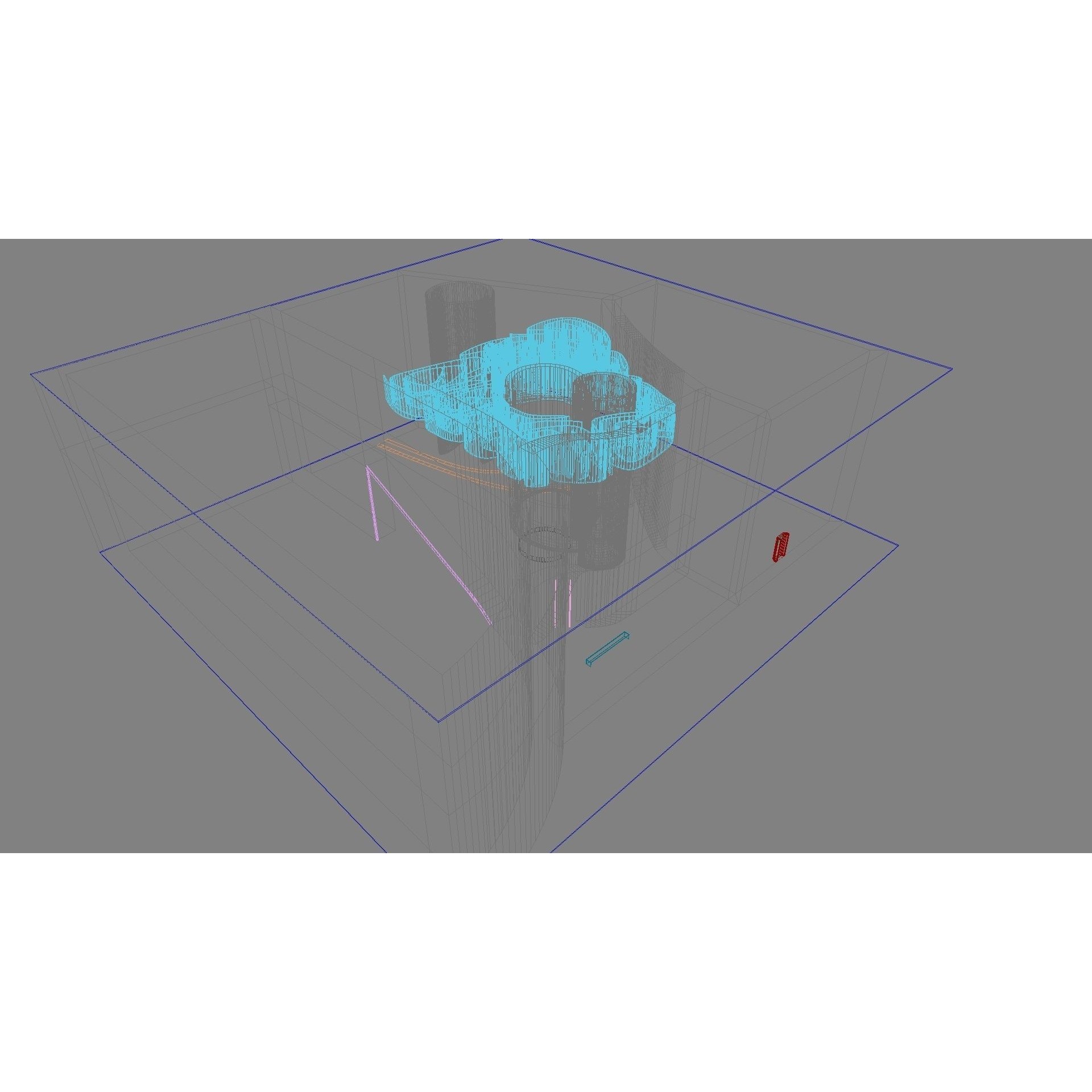 Concept Hall Interior - High-Quality 3D Model - View 10