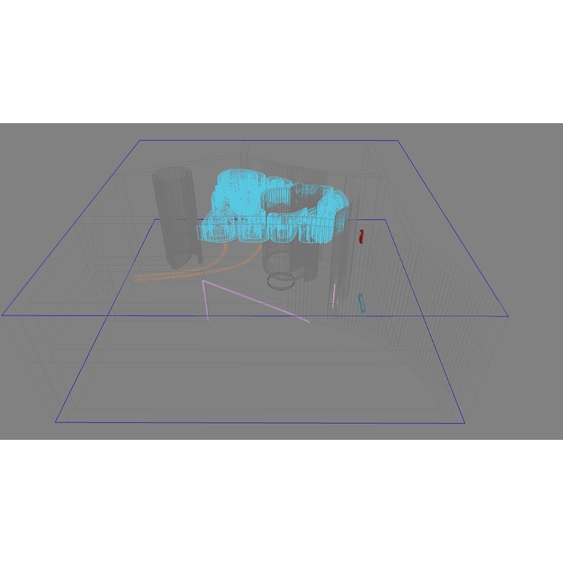Concept Hall Interior - High-Quality 3D Model - View 11