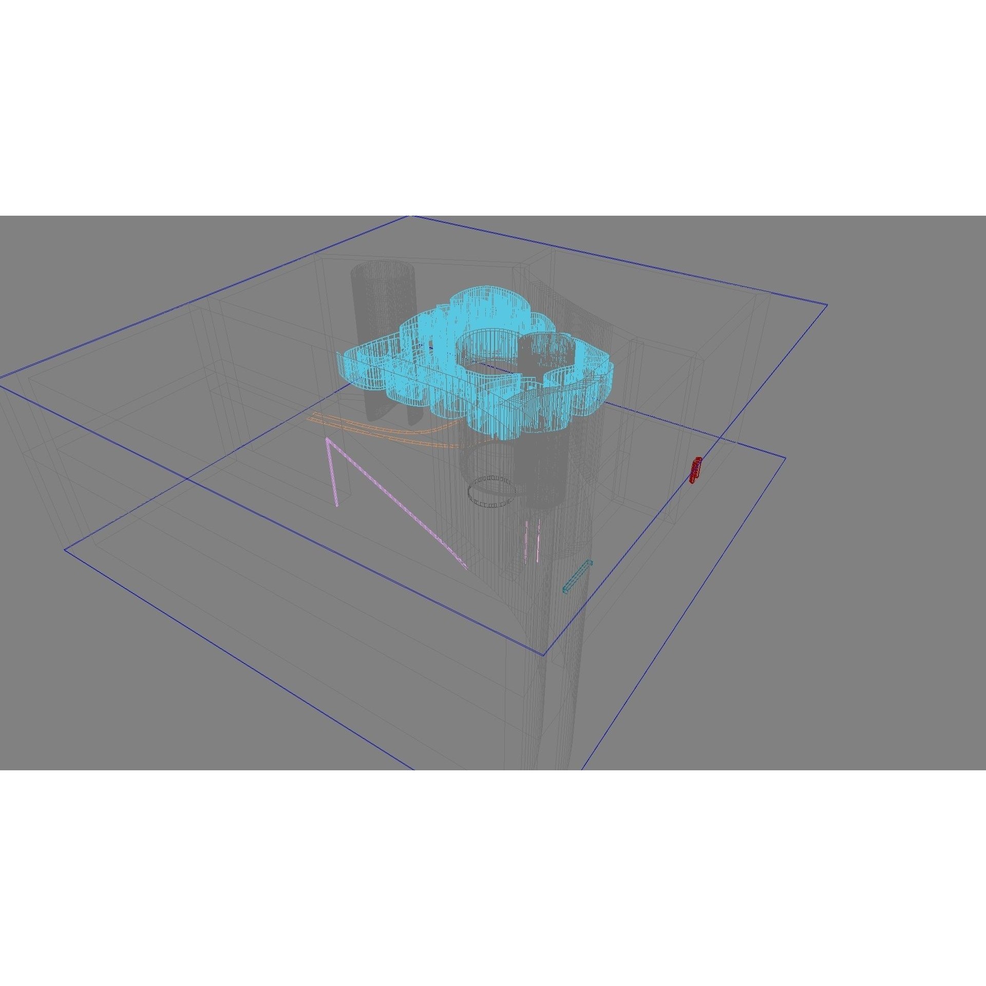Concept Hall Interior - High-Quality 3D Model - View 12