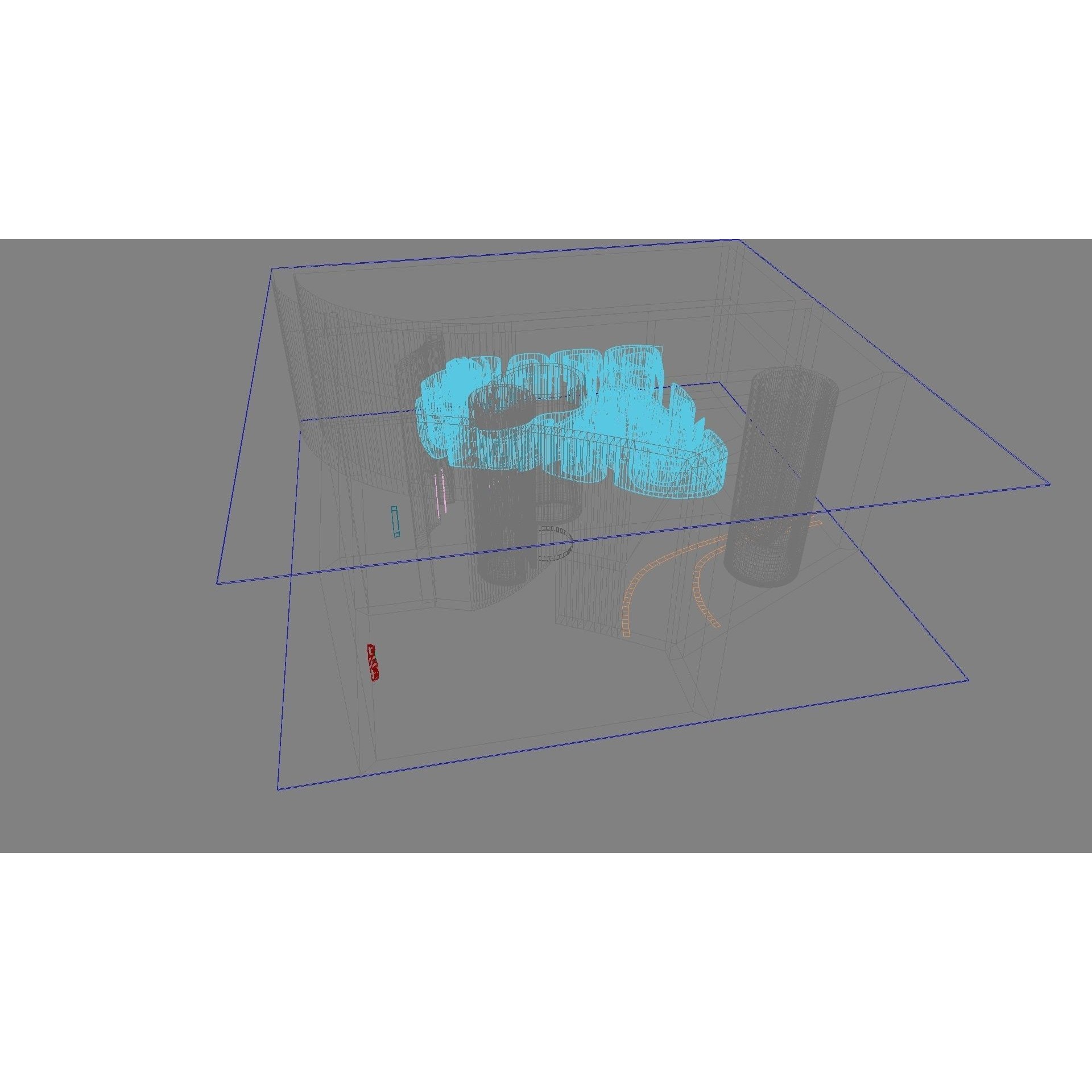 Concept Hall Interior - High-Quality 3D Model - View 24