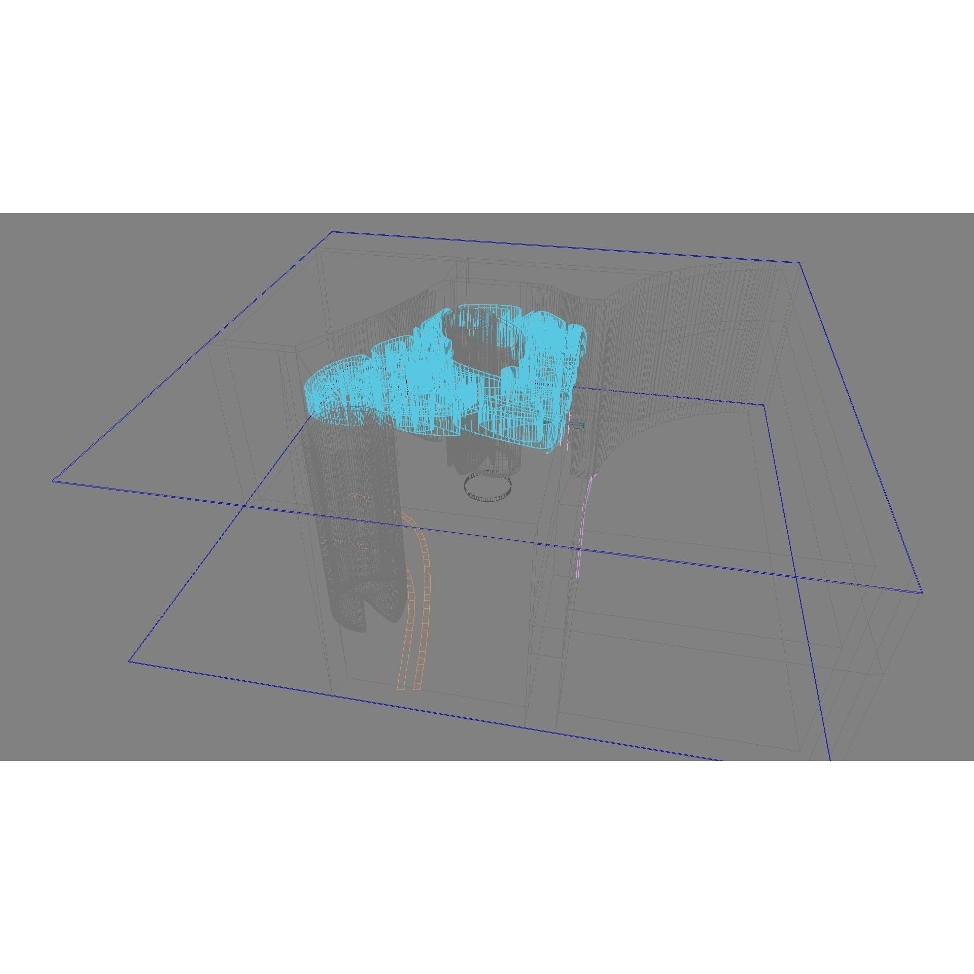 Concept Hall Interior - High-Quality 3D Model - View 27