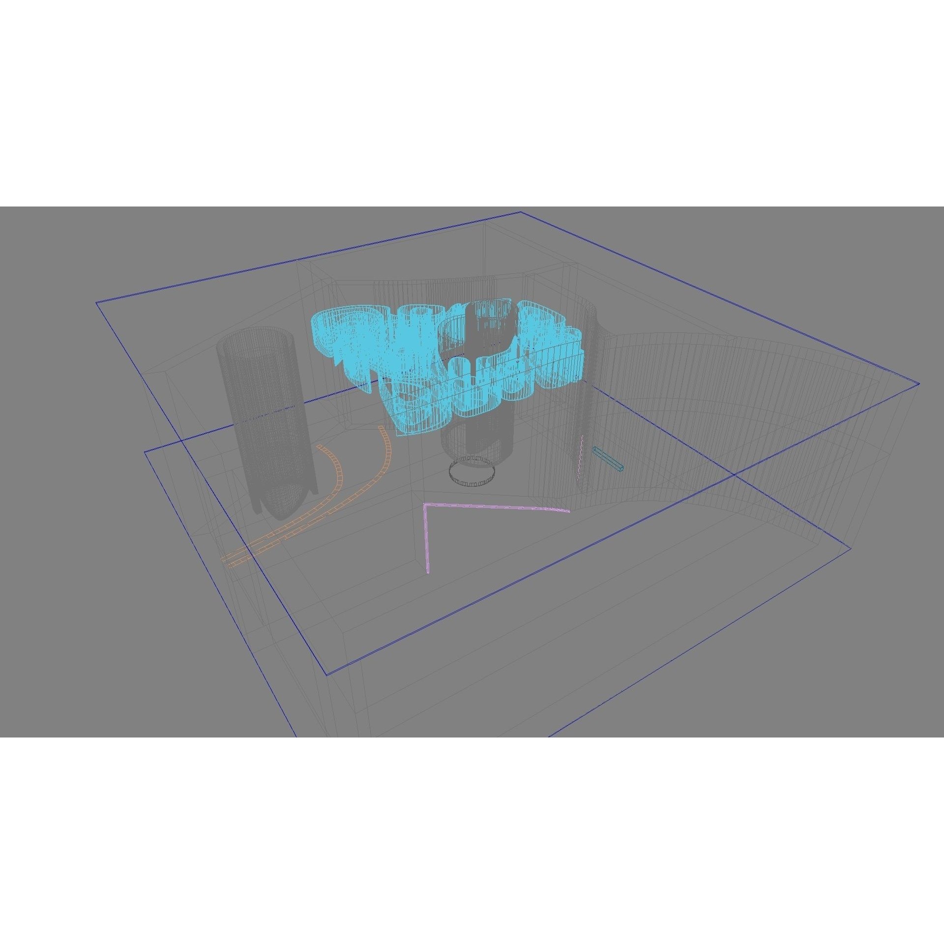 Concept Hall Interior - High-Quality 3D Model - View 37