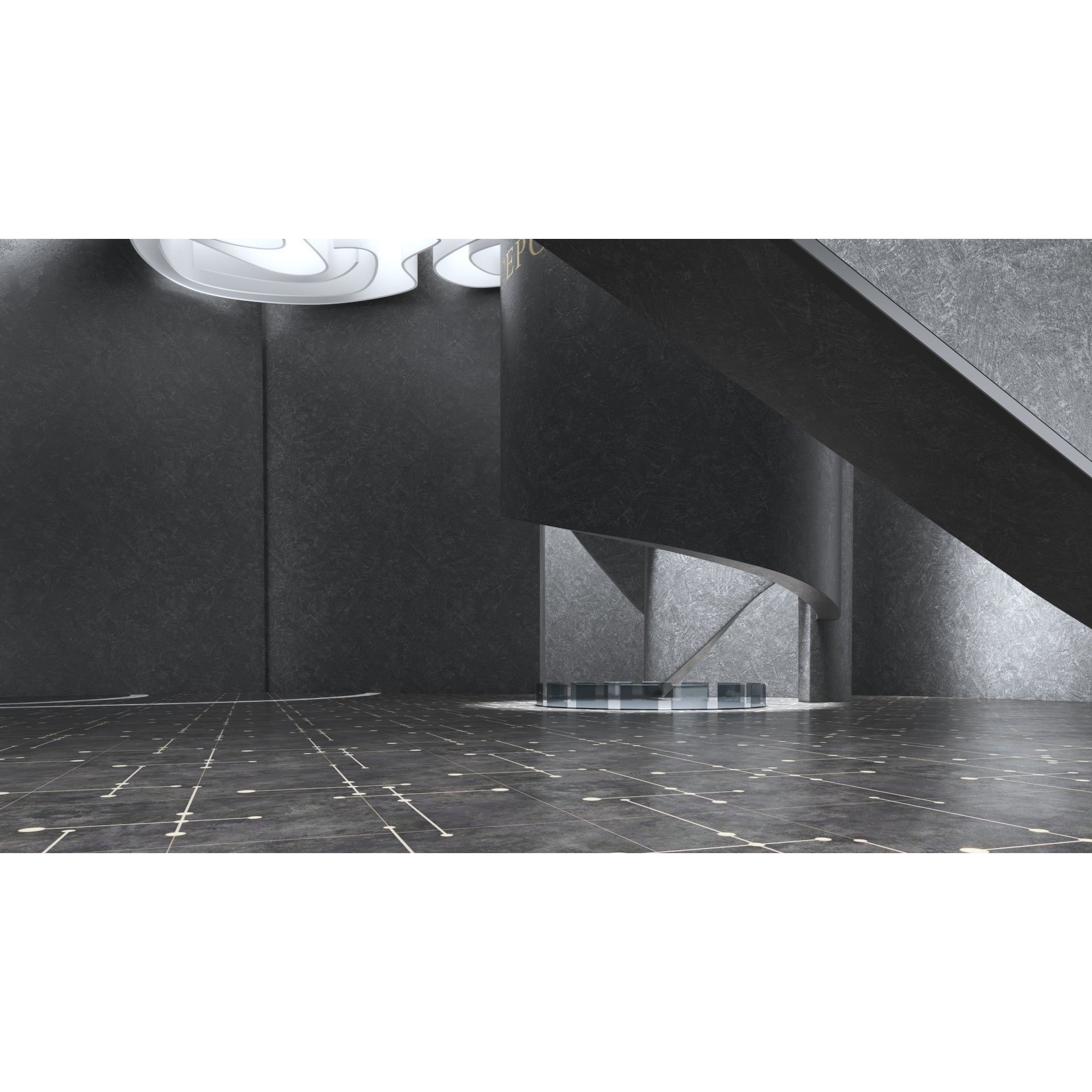 Concept Hall Interior - High-Quality 3D Model - View 6