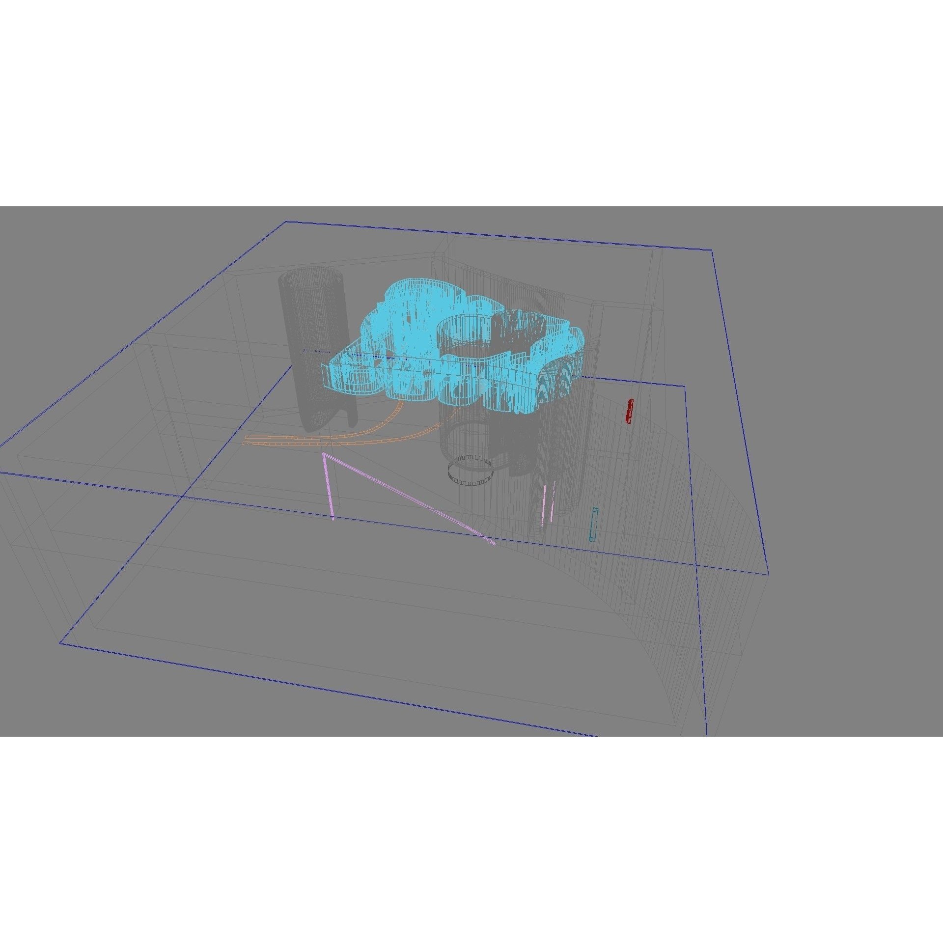 Concept Hall Interior - High-Quality 3D Model - View 8