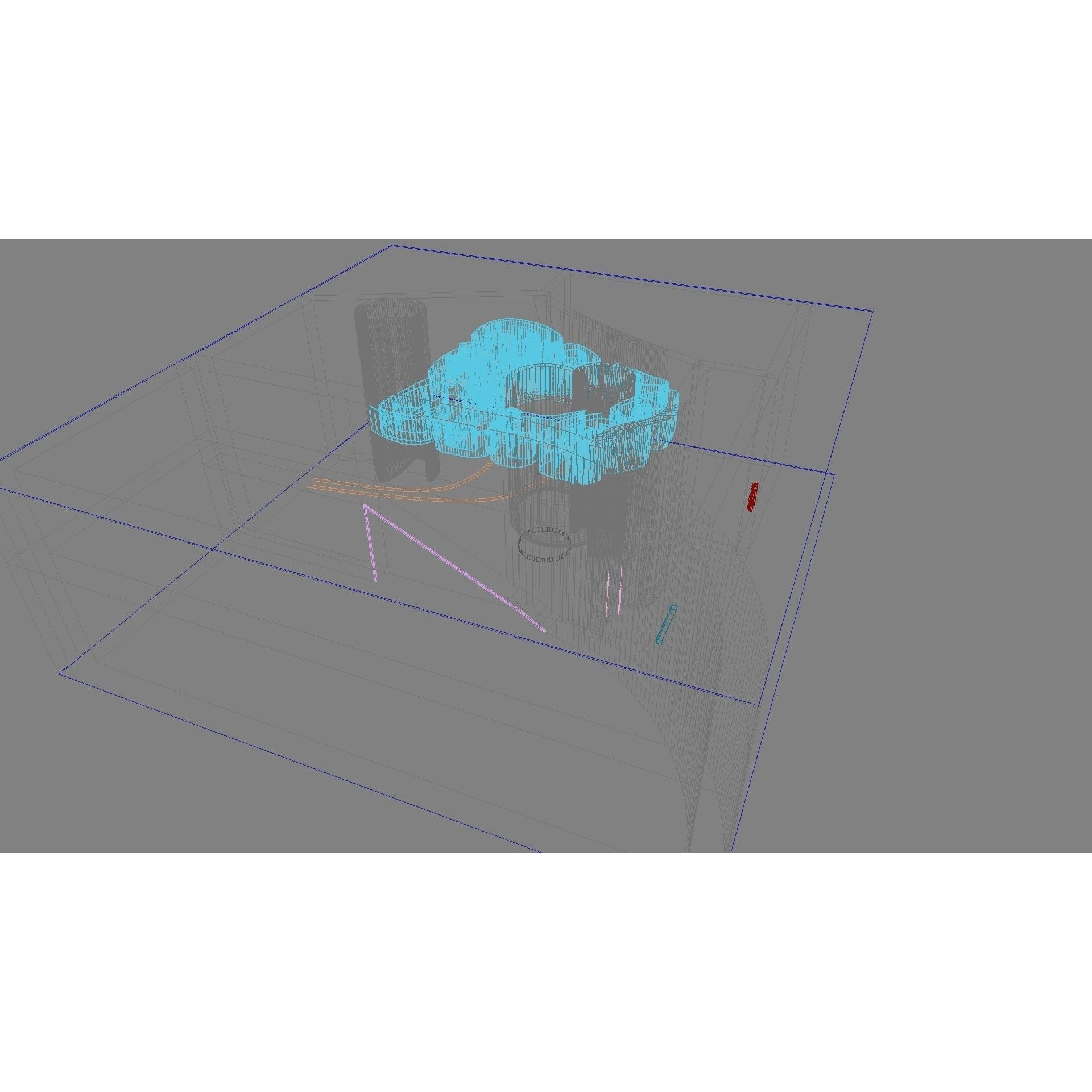 Concept Hall Interior - High-Quality 3D Model - View 9