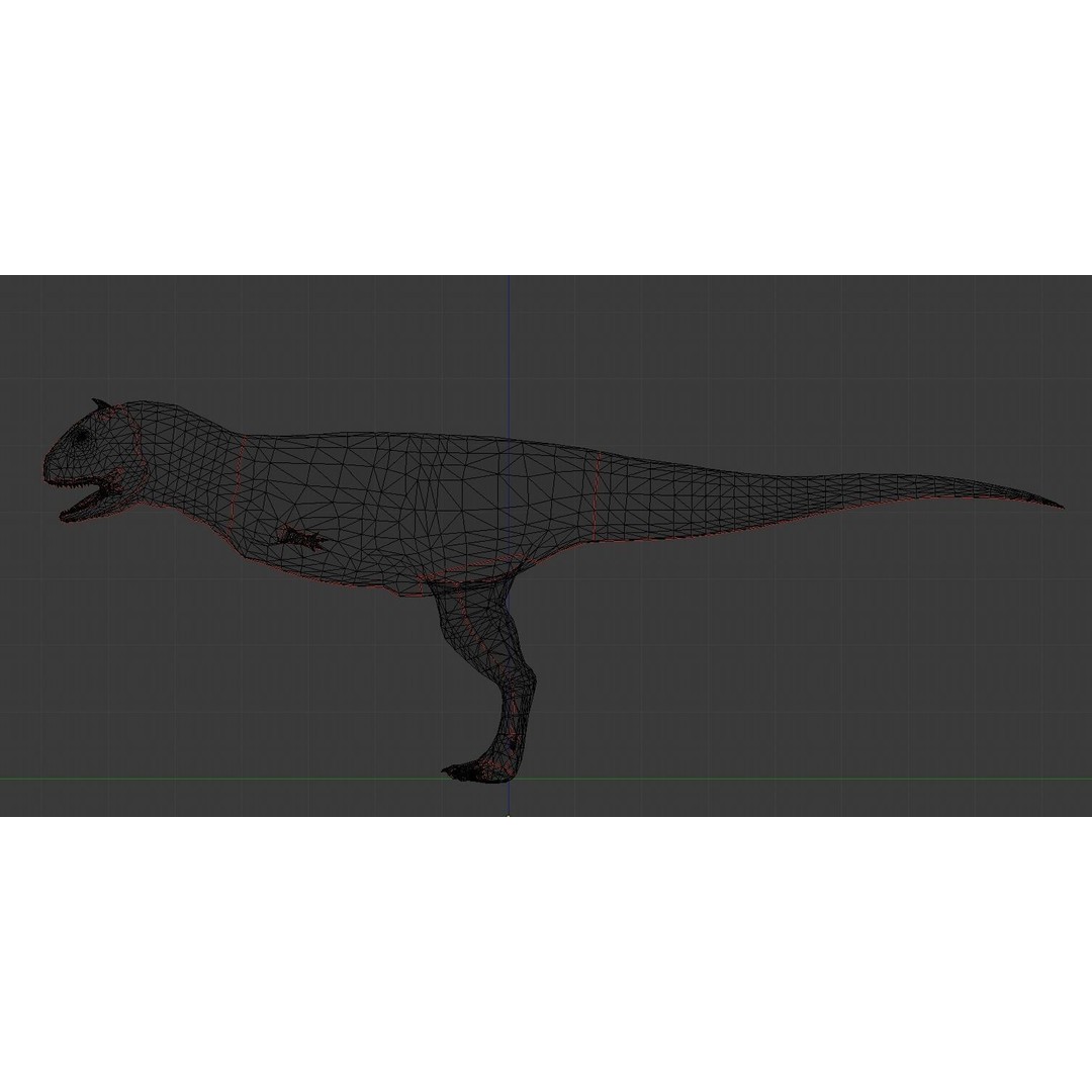 Carnotaurus 3D Model – Low Poly Game-Ready Animation, FBX & Blender - View 13