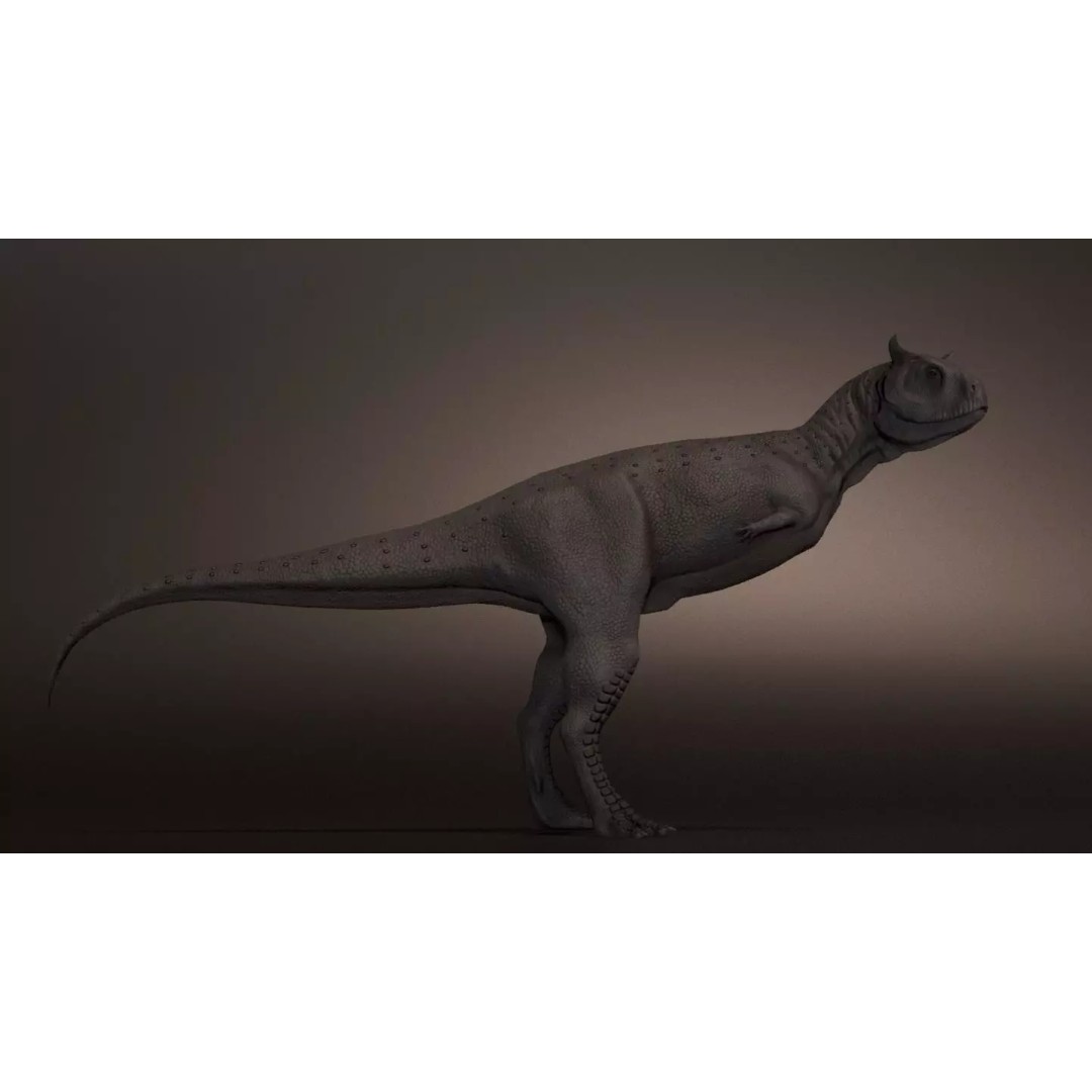 Carnotaurus 3D Model – Low Poly Game-Ready Animation, FBX & Blender - View 2