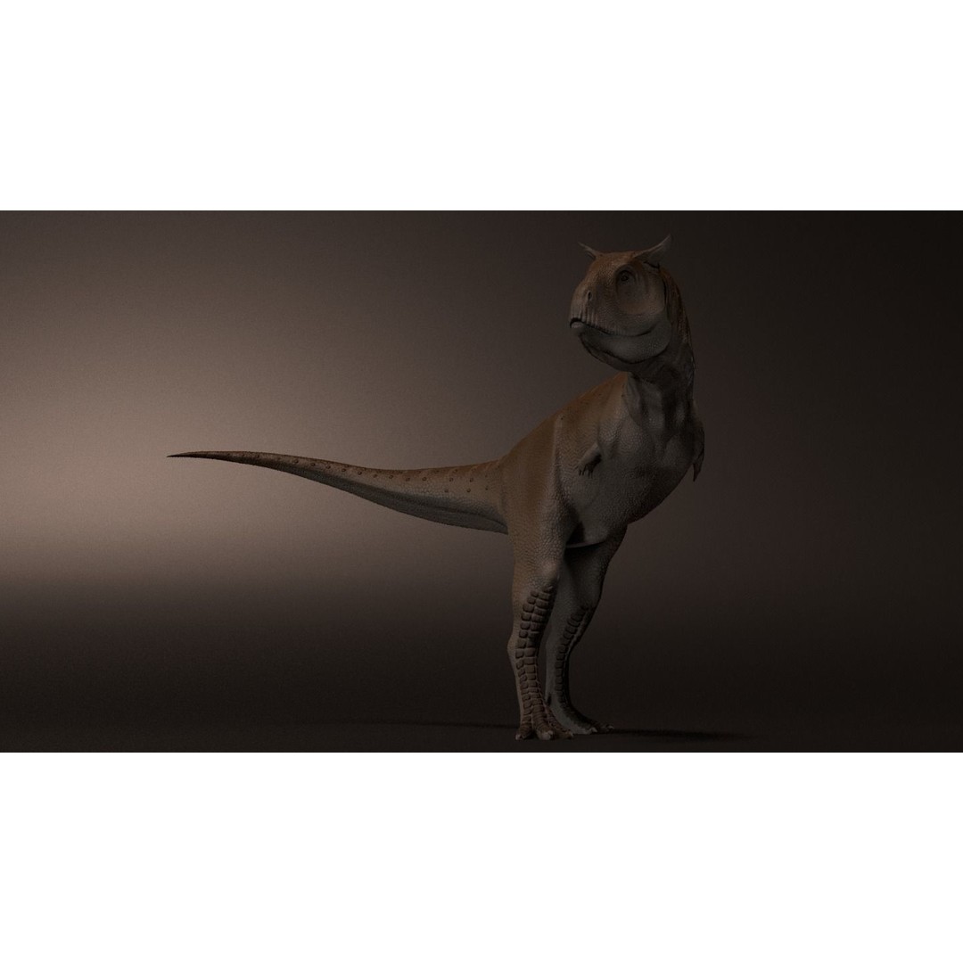 Carnotaurus 3D Model – Low Poly Game-Ready Animation, FBX & Blender - View 4