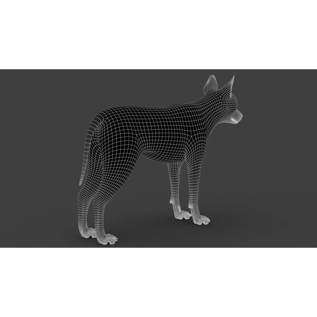 Wolf Xgen 3D Model – High Poly Rigged Animal with PBR Textures - View 14