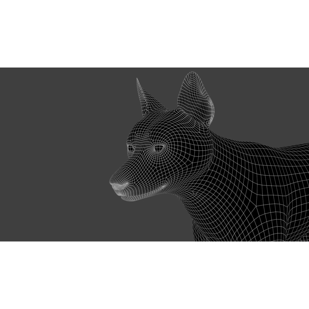 Wolf Xgen 3D Model – High Poly Rigged Animal with PBR Textures - View 15