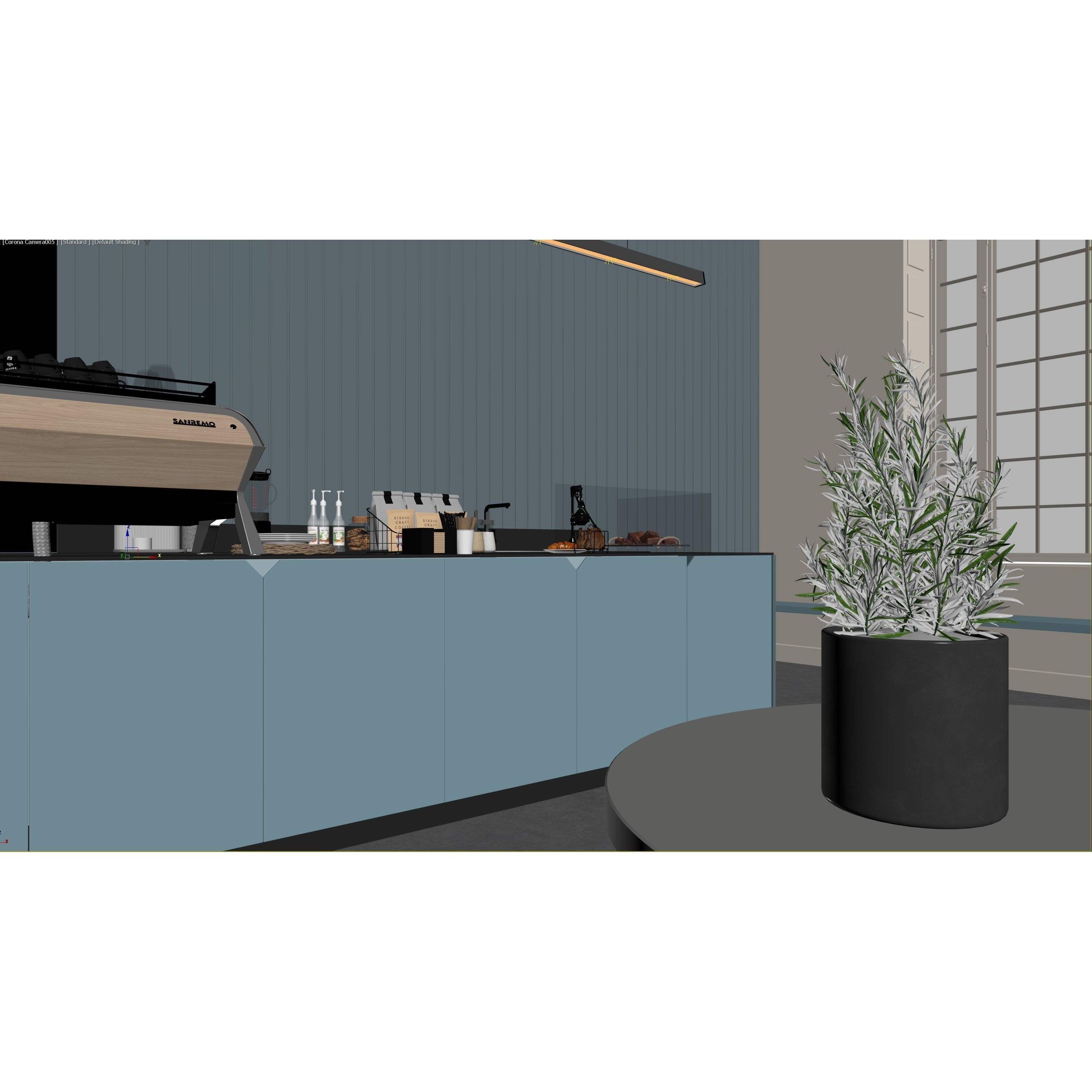 ProVis3D 029 - Detailed Cafe Interior 3D Model - View 19