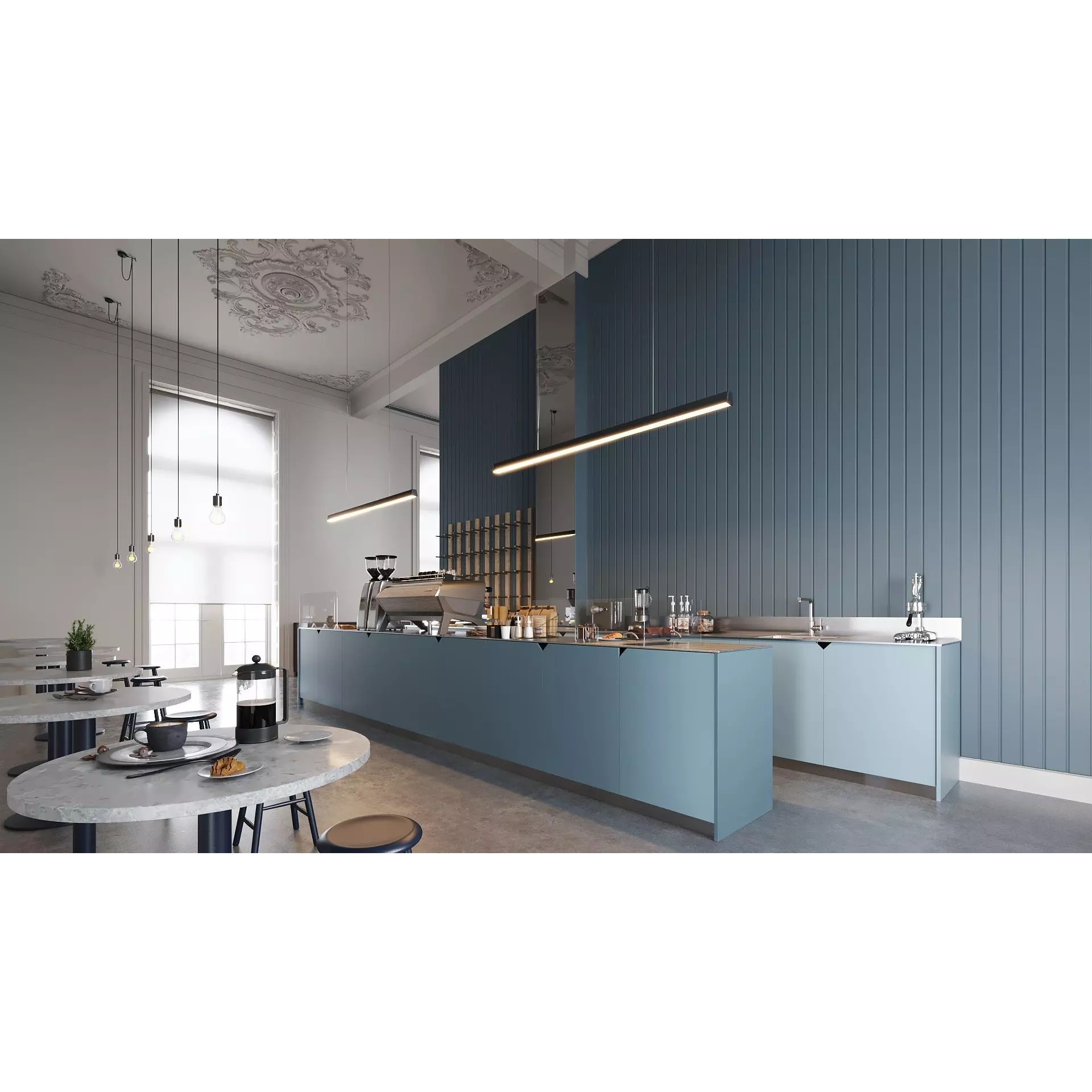 ProVis3D 029 - Detailed Cafe Interior 3D Model - View 2