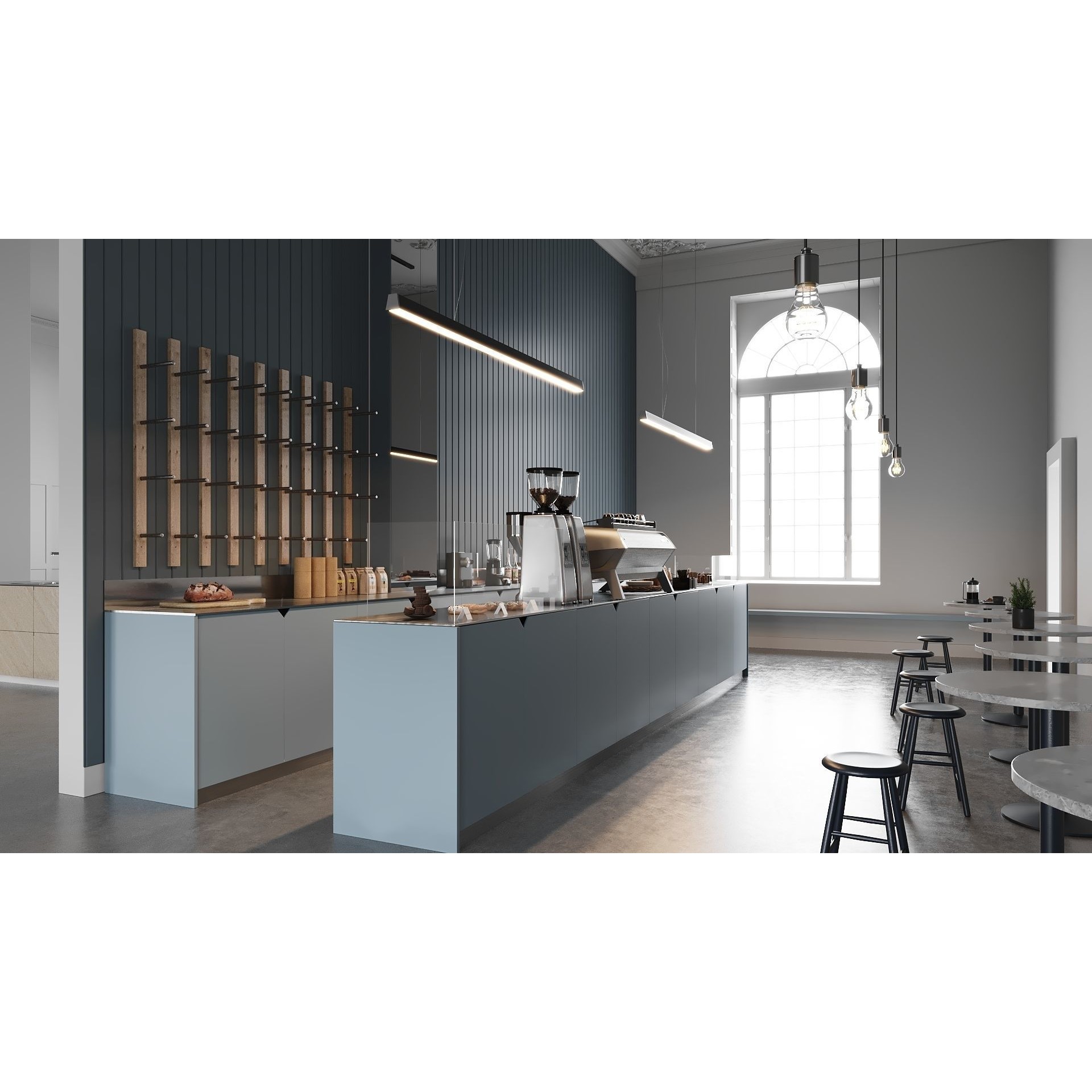 ProVis3D 029 - Detailed Cafe Interior 3D Model - View 7