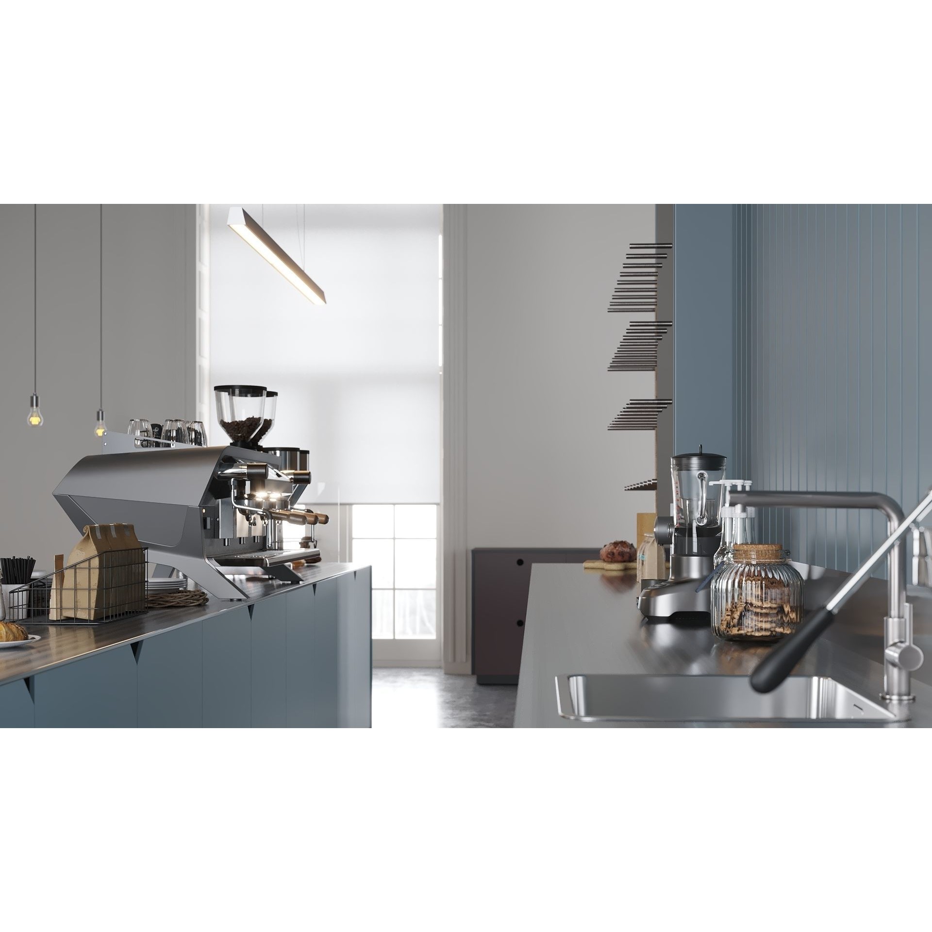 ProVis3D 029 - Detailed Cafe Interior 3D Model - View 8