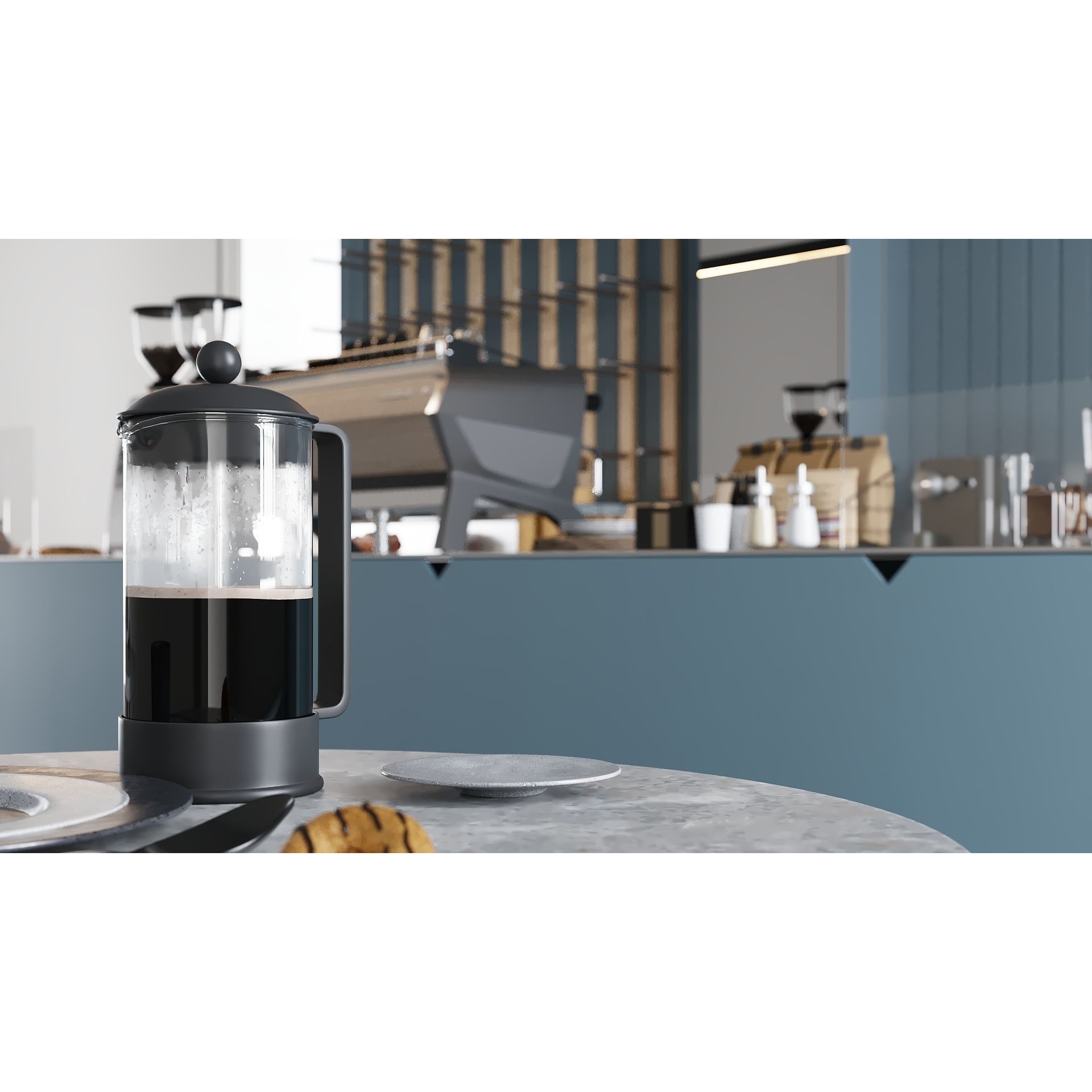 ProVis3D 029 - Detailed Cafe Interior 3D Model - View 9