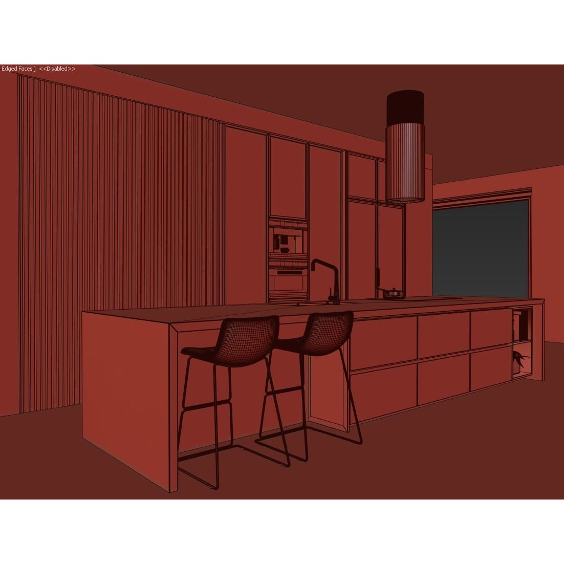 Modern Kitchen - Game-Ready 3D Model