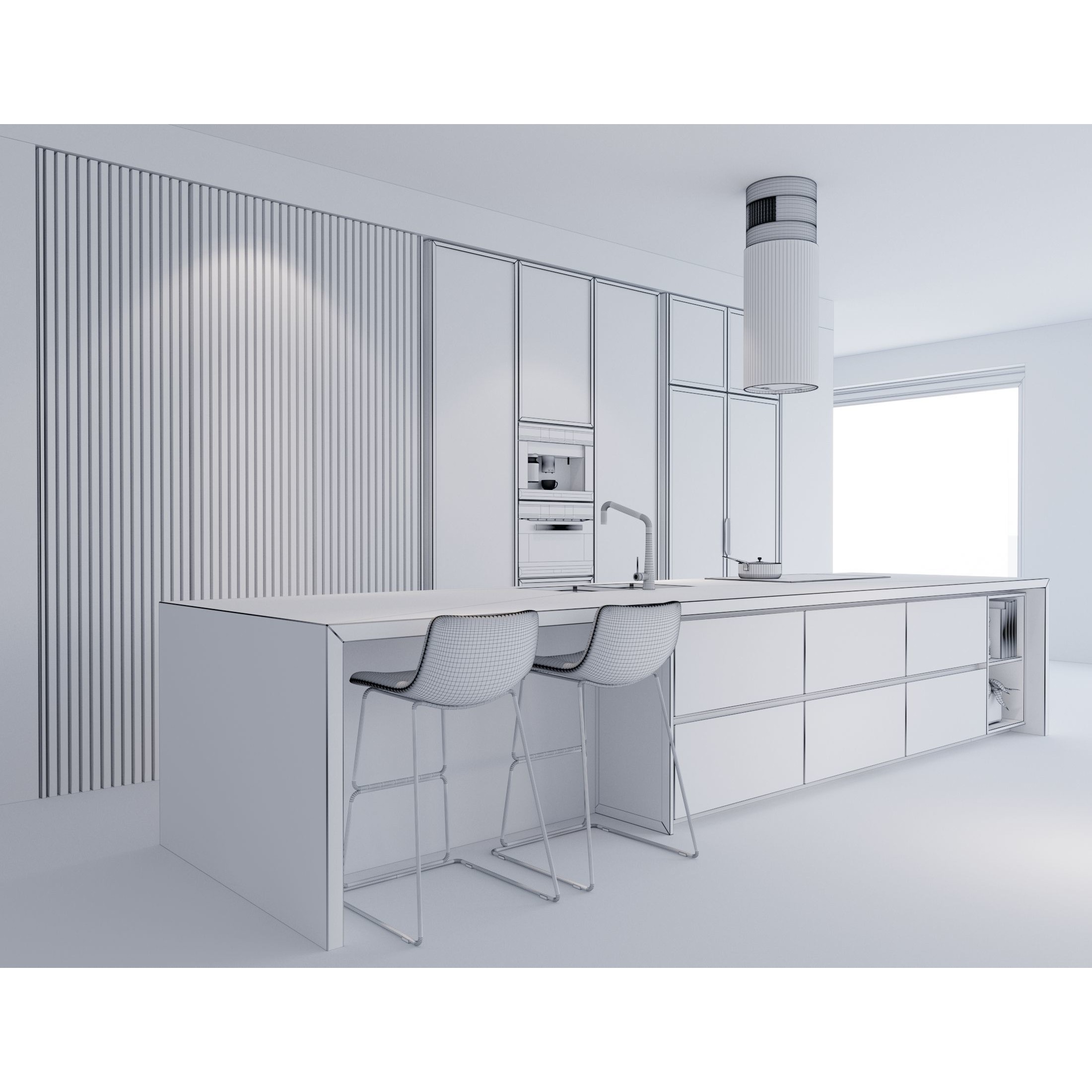 Modern Kitchen - Game-Ready 3D Model - View 11