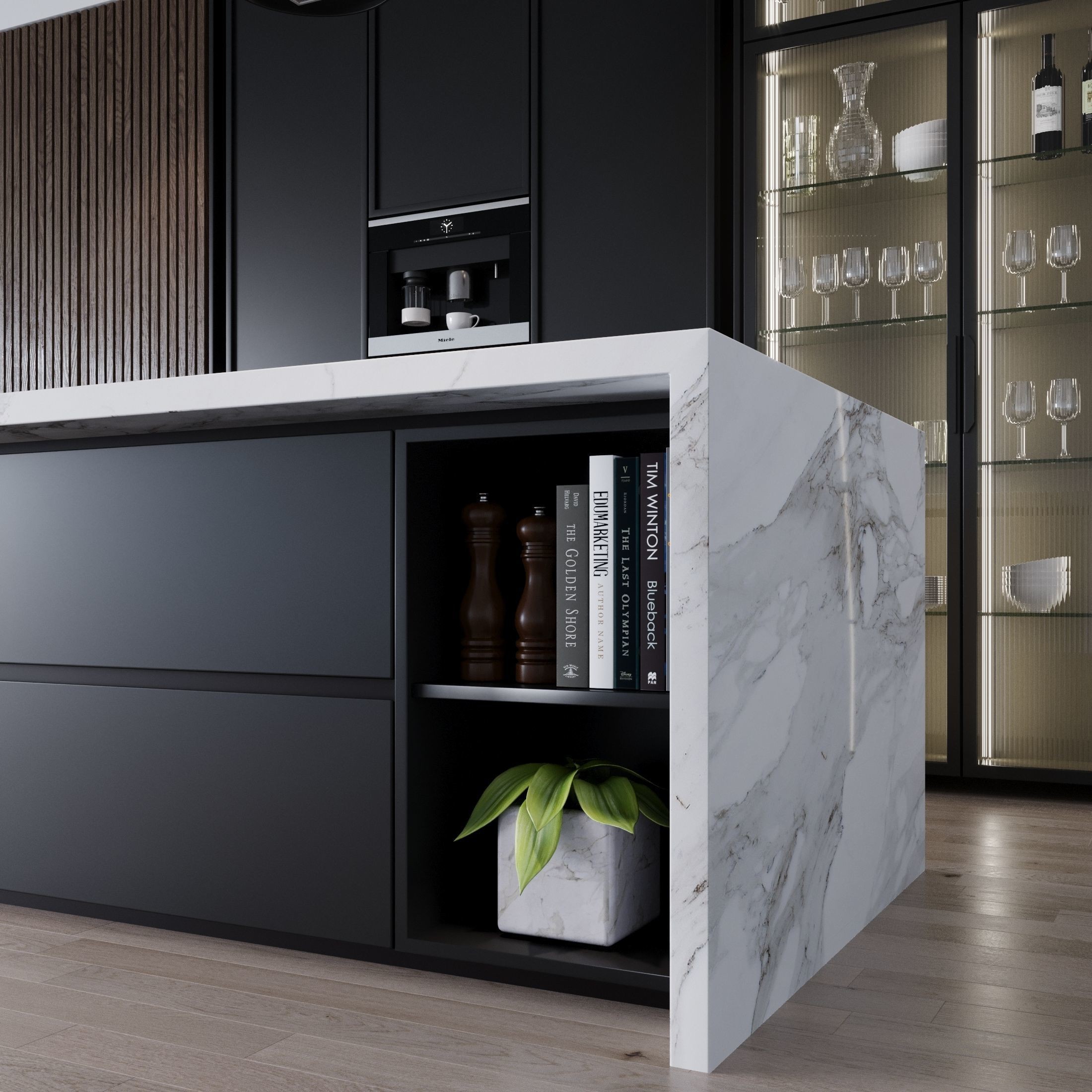 Modern Kitchen - Game-Ready 3D Model - View 9