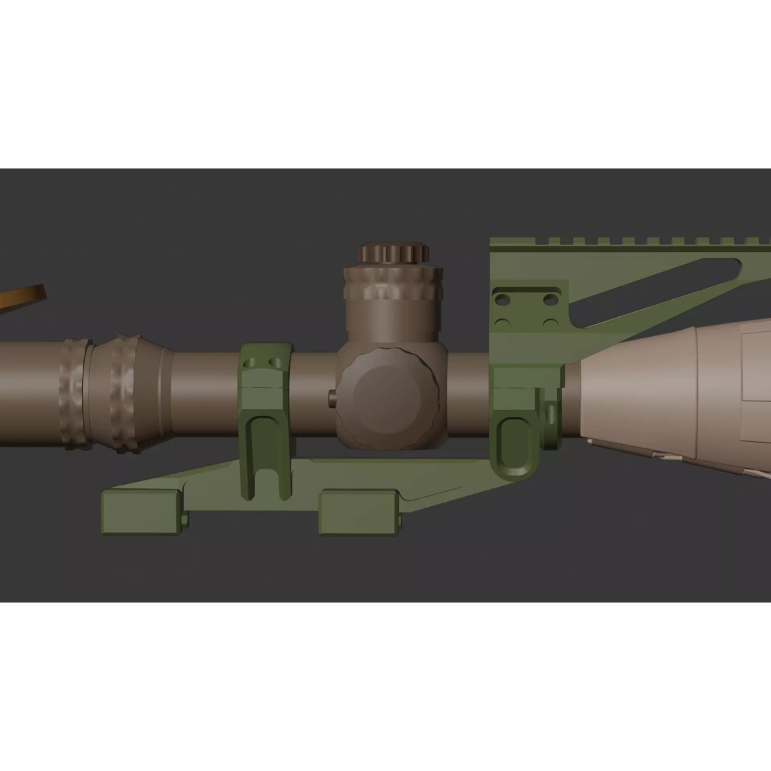 NF ATACR 3D Model – Low Poly P-VPS Kit, FBX, Game Ready - View 23