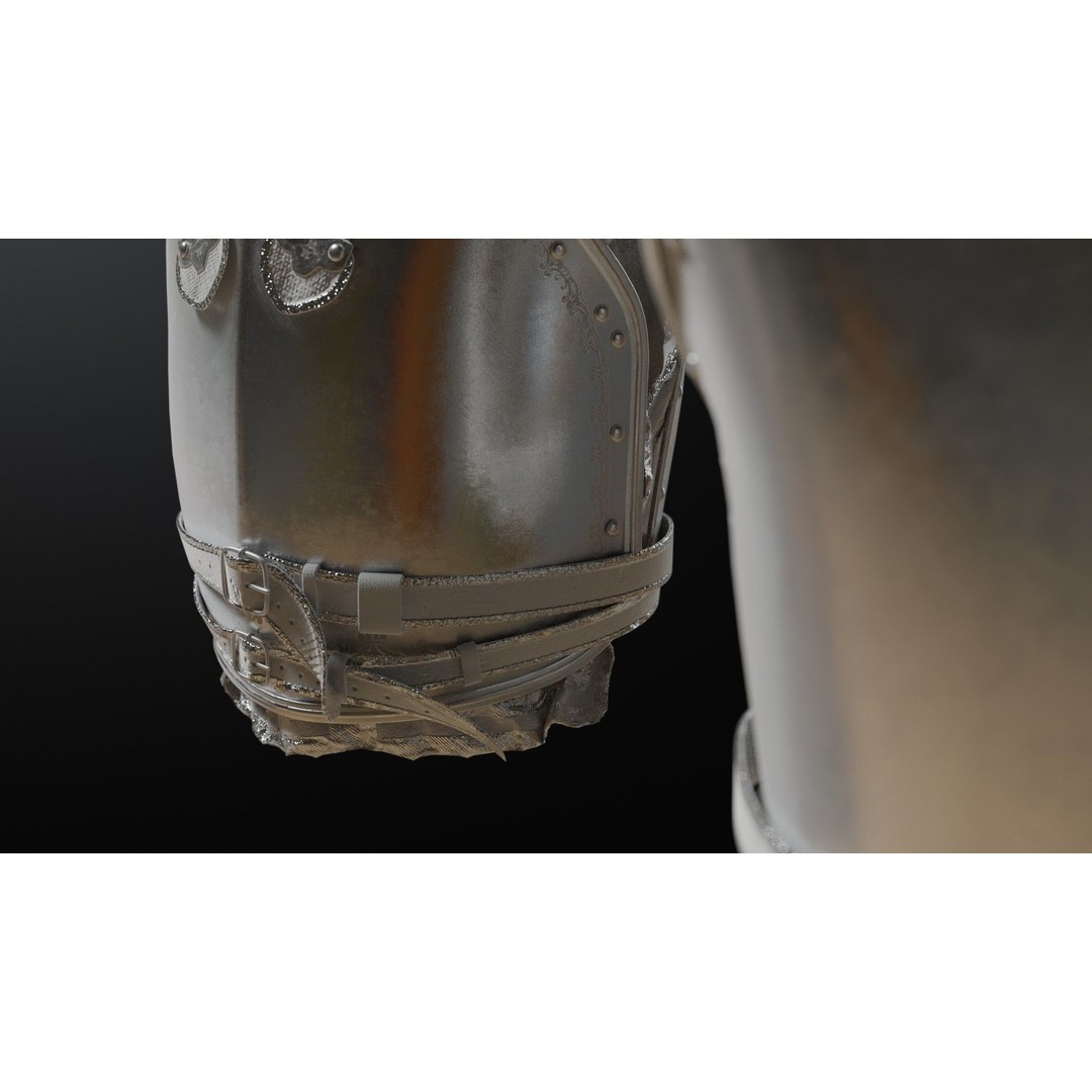 Napoleon Cuirass 3D Model – High Poly PBR Armor for Blender, FBX, OBJ - View 10