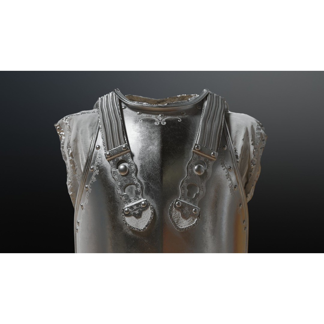 Napoleon Cuirass 3D Model – High Poly PBR Armor for Blender, FBX, OBJ - View 12