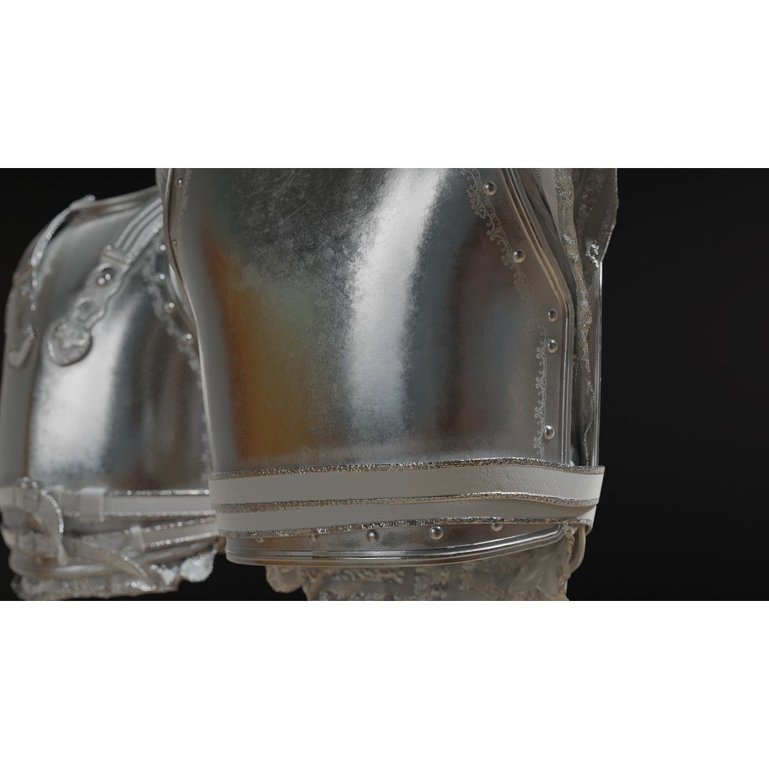 Napoleon Cuirass 3D Model – High Poly PBR Armor for Blender, FBX, OBJ - View 15