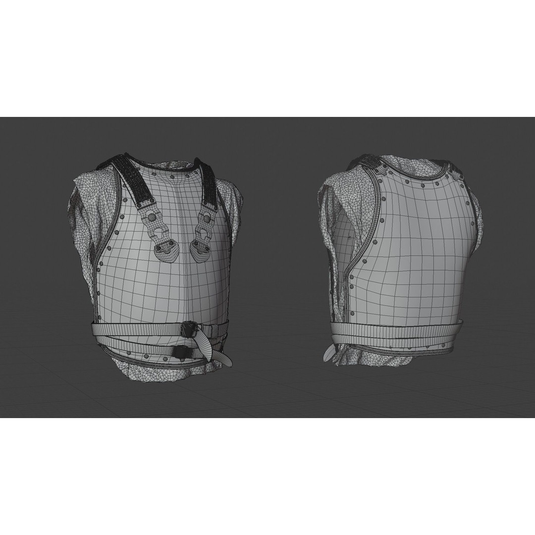 Napoleon Cuirass 3D Model – High Poly PBR Armor for Blender, FBX, OBJ - View 17