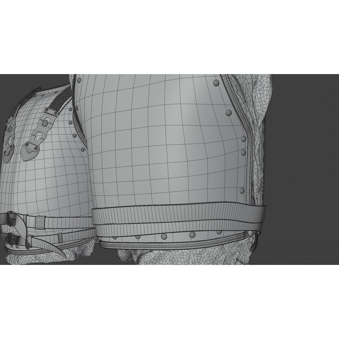 Napoleon Cuirass 3D Model – High Poly PBR Armor for Blender, FBX, OBJ - View 20