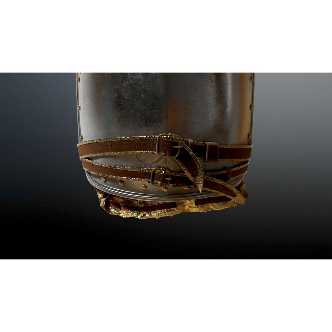 Napoleon Cuirass 3D Model – High Poly PBR Armor for Blender, FBX, OBJ - View 6