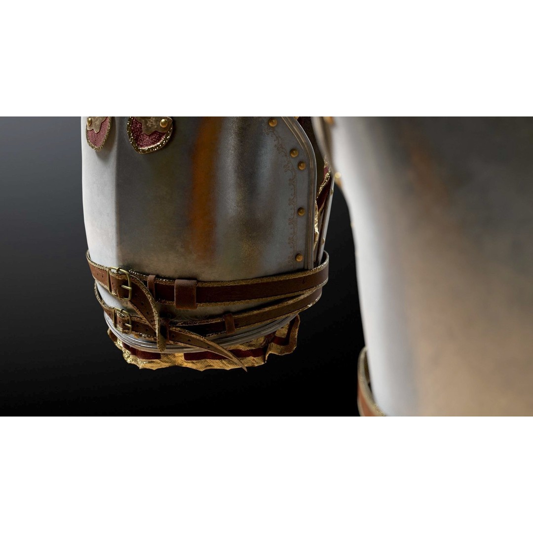 Napoleon Cuirass 3D Model – High Poly PBR Armor for Blender, FBX, OBJ - View 7