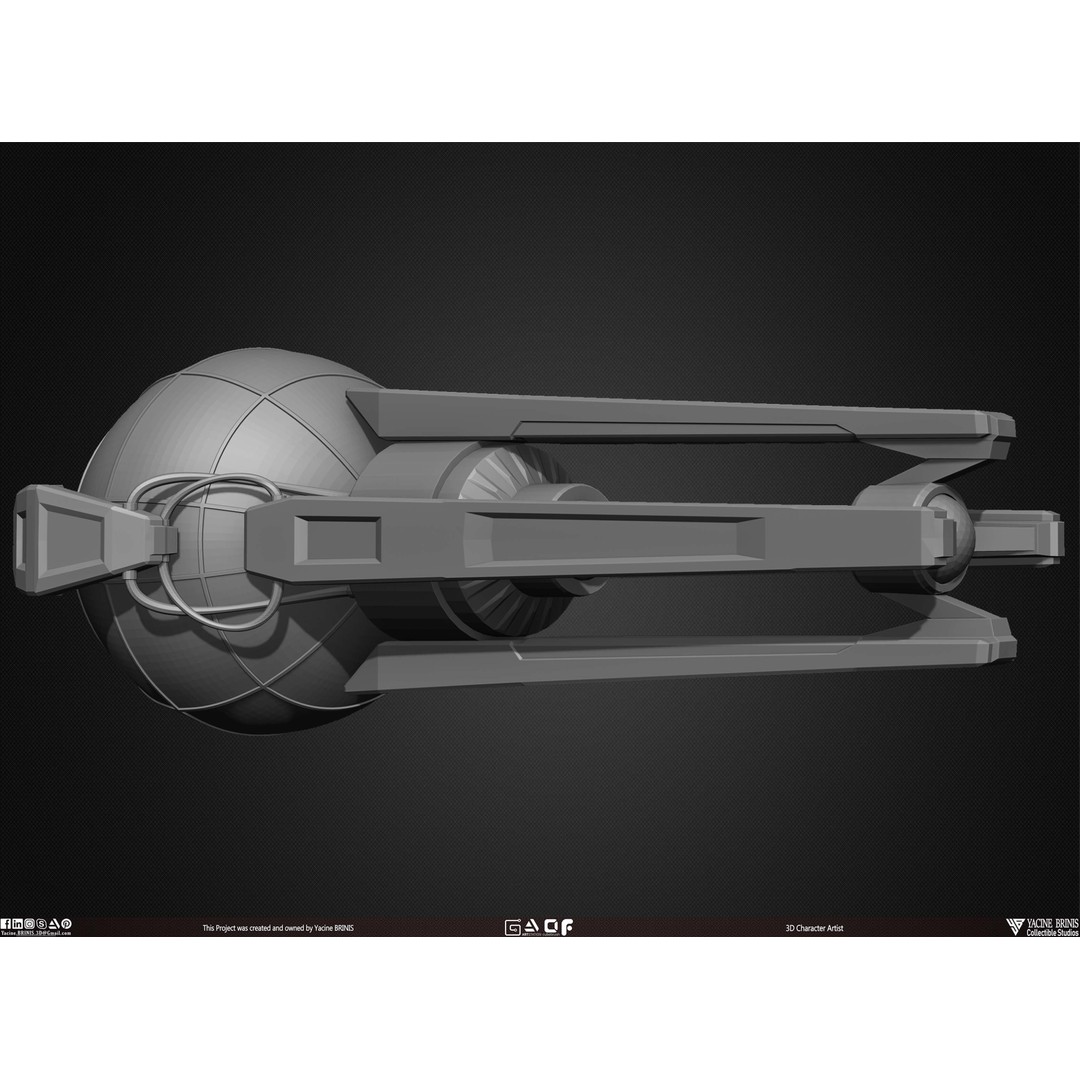 Guns 3D Model – Low Poly Kitbash Set for Game Assets, OBJ, ZTL - View 29