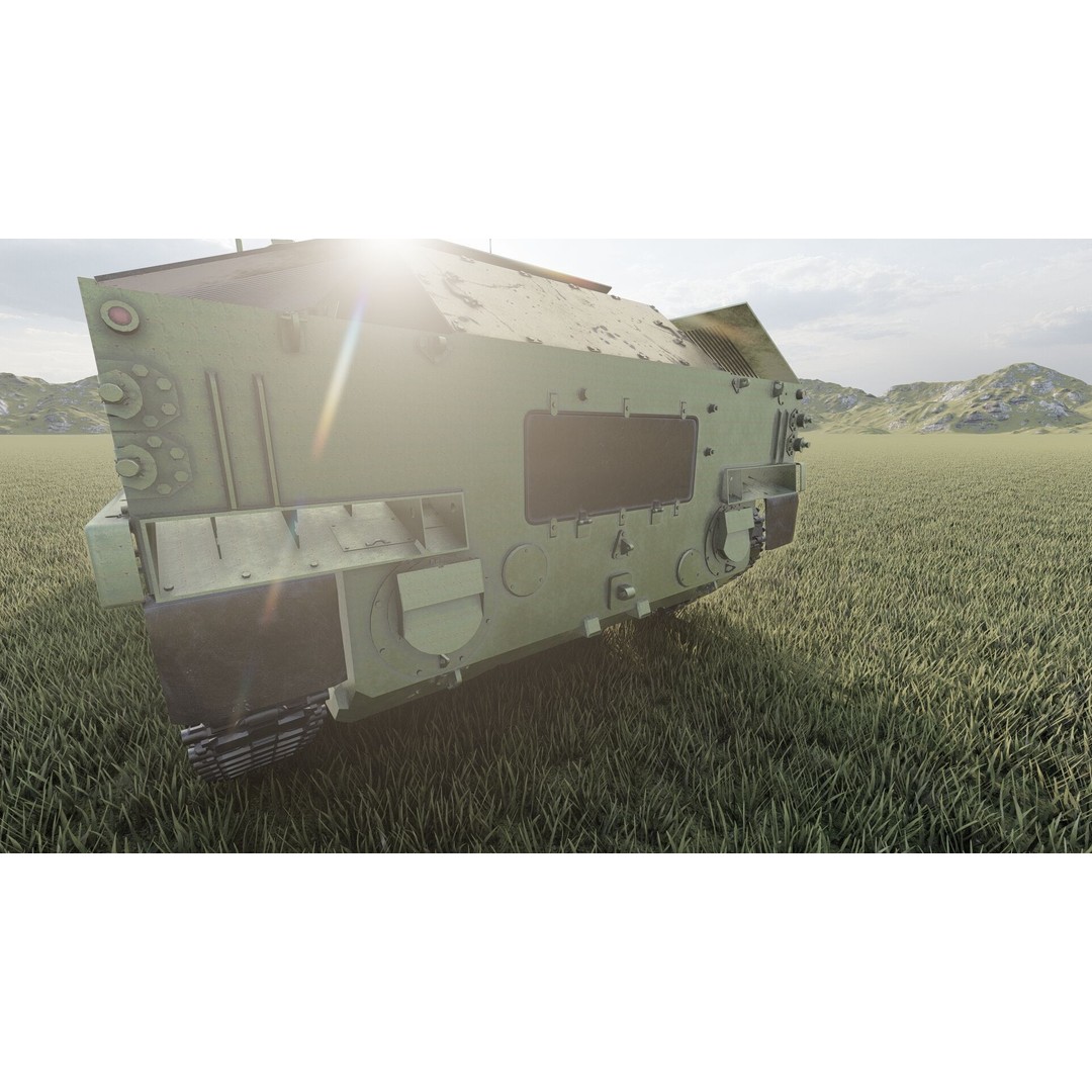 2S25 Sprut-SD 3D Model – Detailed Military Vehicle with Interior, OBJ - View 12