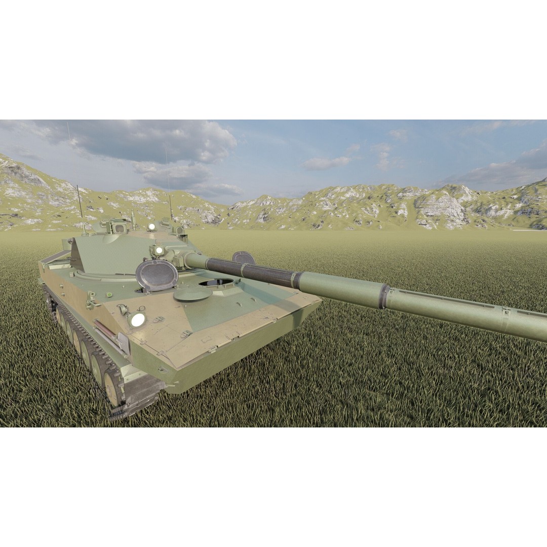 2S25 Sprut-SD 3D Model – Detailed Military Vehicle with Interior, OBJ - View 14