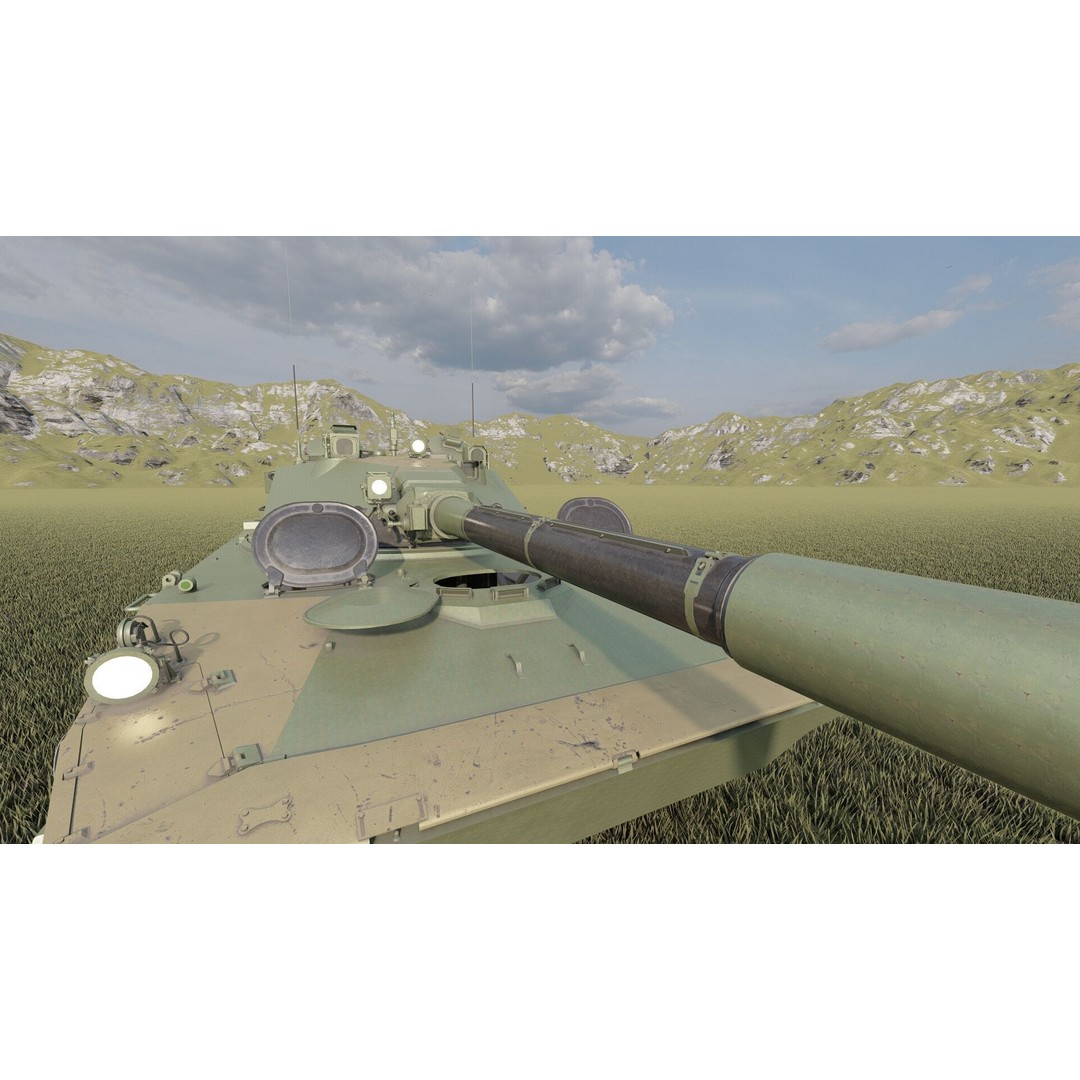 2S25 Sprut-SD 3D Model – Detailed Military Vehicle with Interior, OBJ - View 15