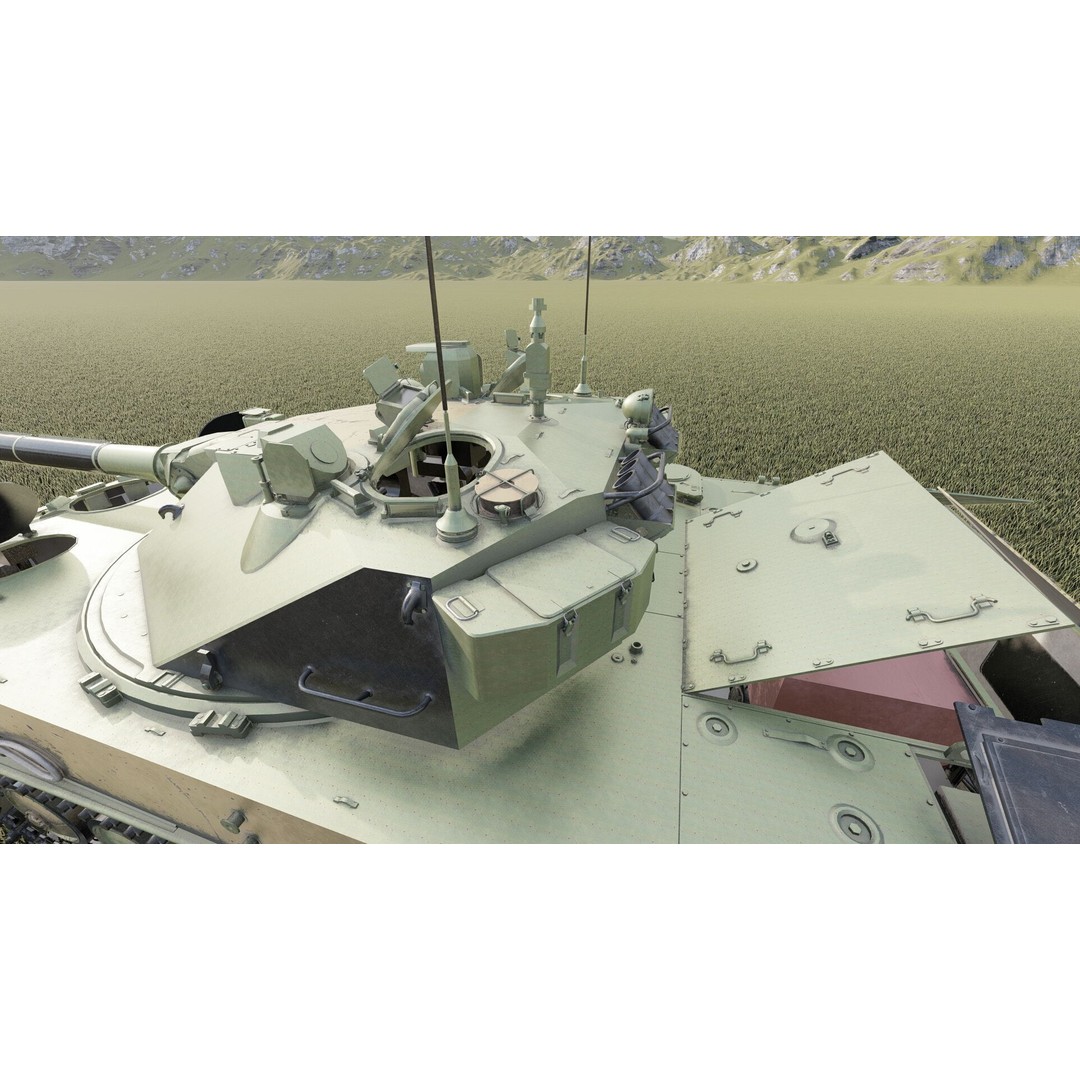 2S25 Sprut-SD 3D Model – Detailed Military Vehicle with Interior, OBJ - View 17