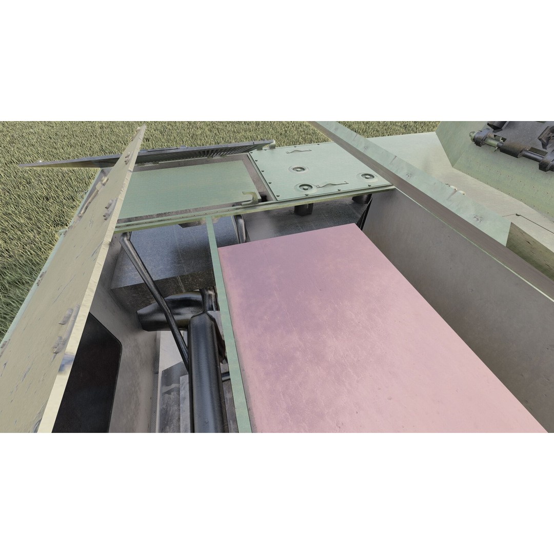 2S25 Sprut-SD 3D Model – Detailed Military Vehicle with Interior, OBJ - View 19